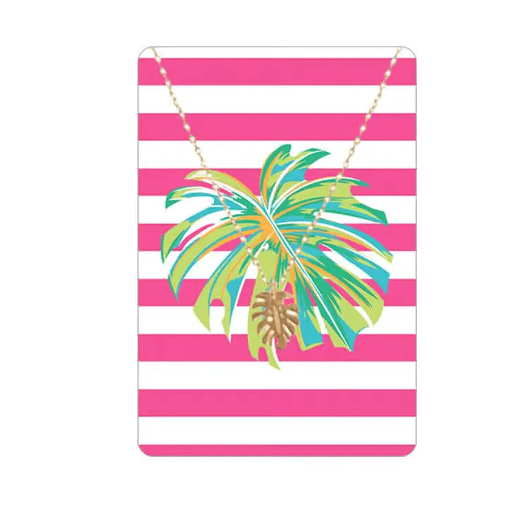 Marina Palm Leaf Keepsake Card Viv&Lou
