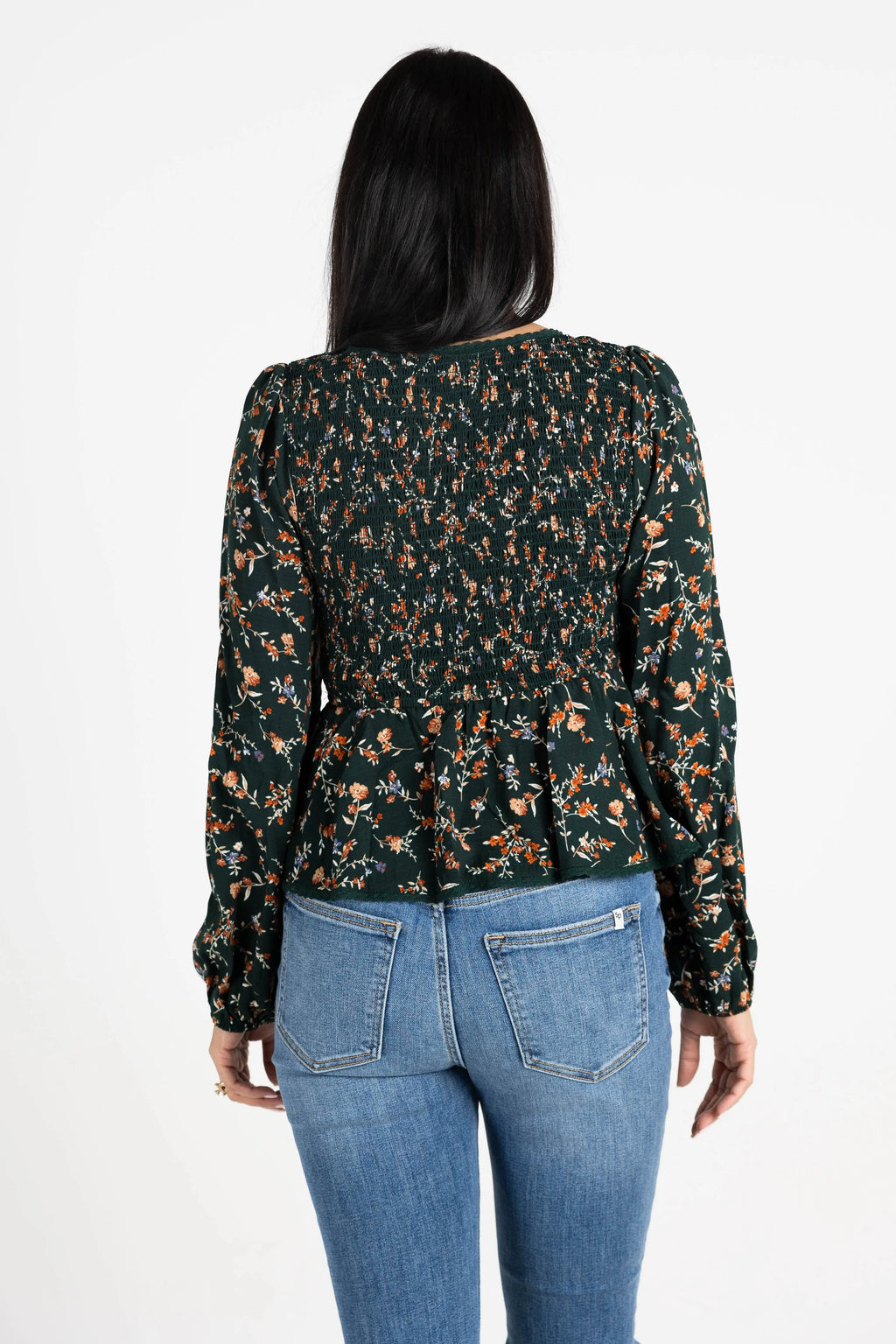 Don't Give Up Sweetheart Neckline Long Sleeve Top En Creme