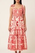 For Another Time Maxi Dress with one shoulder tie opened to show its adjustable strap construction.