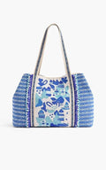 Marina Blue Embellished Tote America & Beyond