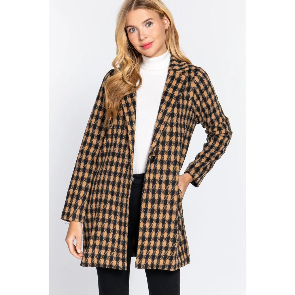 It's Always About You One Button Jacquard Jacket Promesa