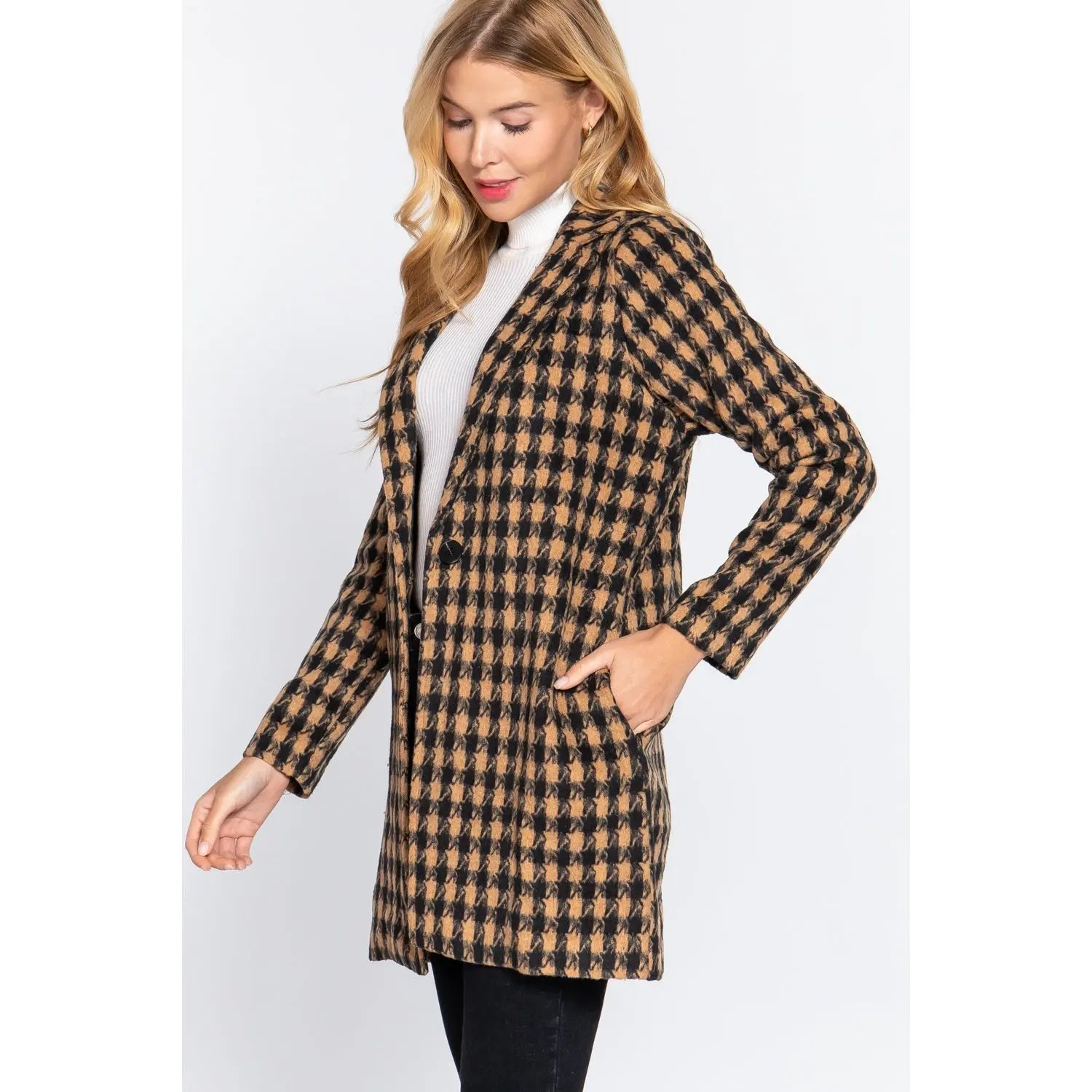It's Always About You One Button Jacquard Jacket Promesa