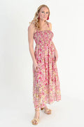 Floral Smocked Maxi Dress | ShopBezza