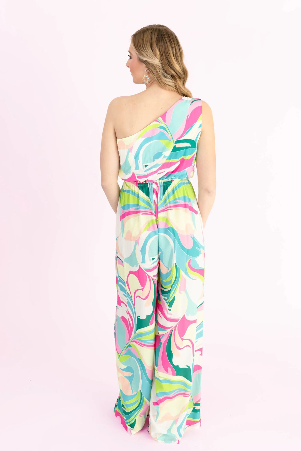 Style is Self-Expression One Shoulder Jumpsuit FLYING TOMATO