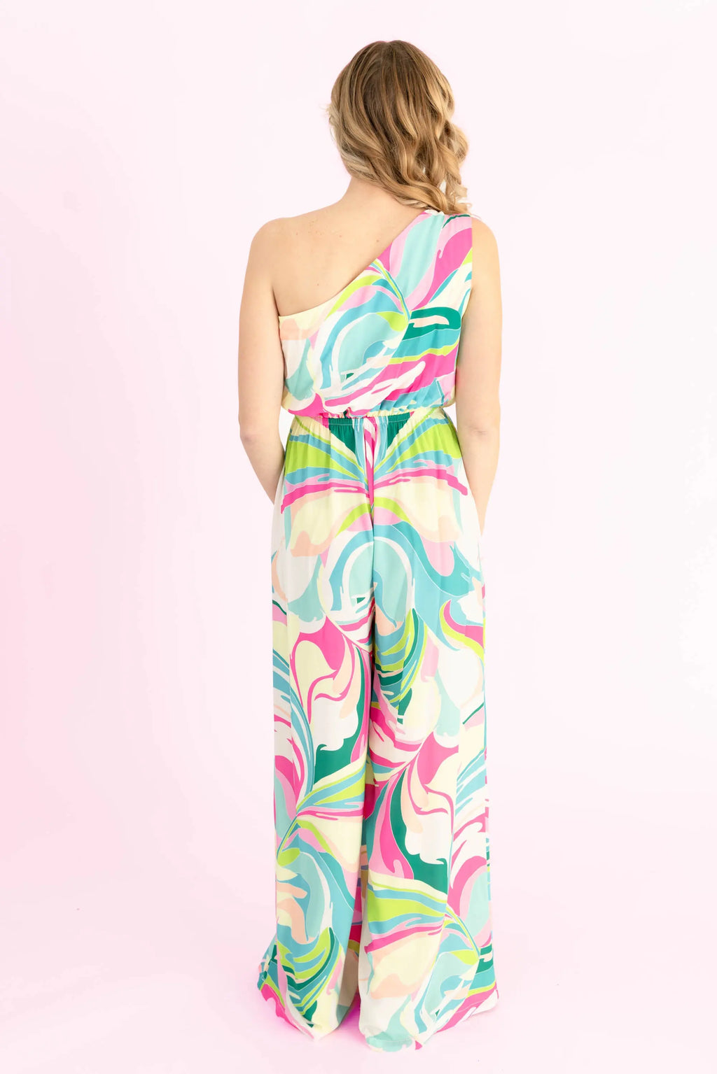 Style is Self-Expression One Shoulder Jumpsuit FLYING TOMATO