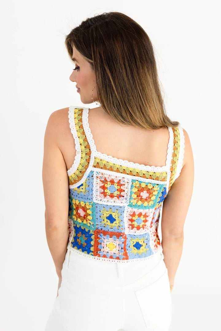 In The City Crochet Tank Top ADORA LA