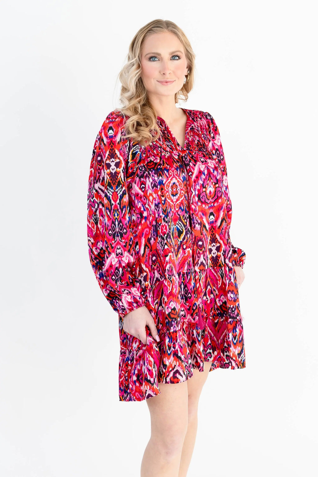 Wishful Dreamer Short Tiered Dress TCEC