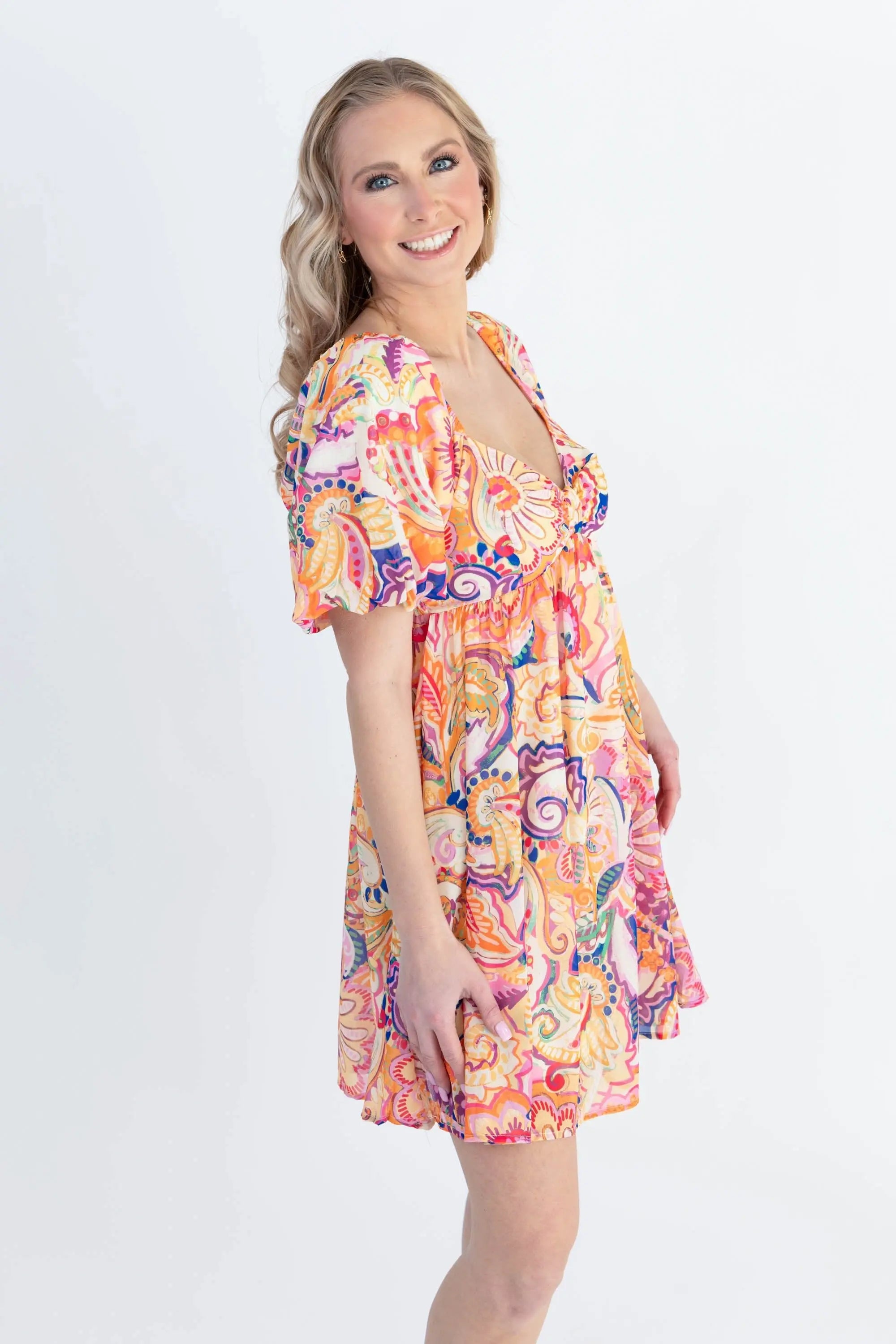 Create Your Sunshine Mini Dress FLYING TOMATO