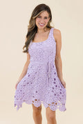 Living A Dream Crochet Short Dress Just Me