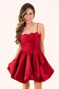 Dance The Night Away Scallop Bubble Mini Dress Maniju Fashion