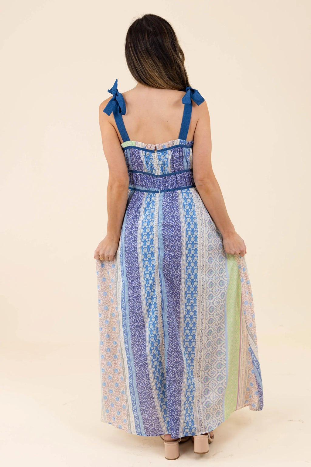 Boho Patchwork Maxi Dress | ShopBezza