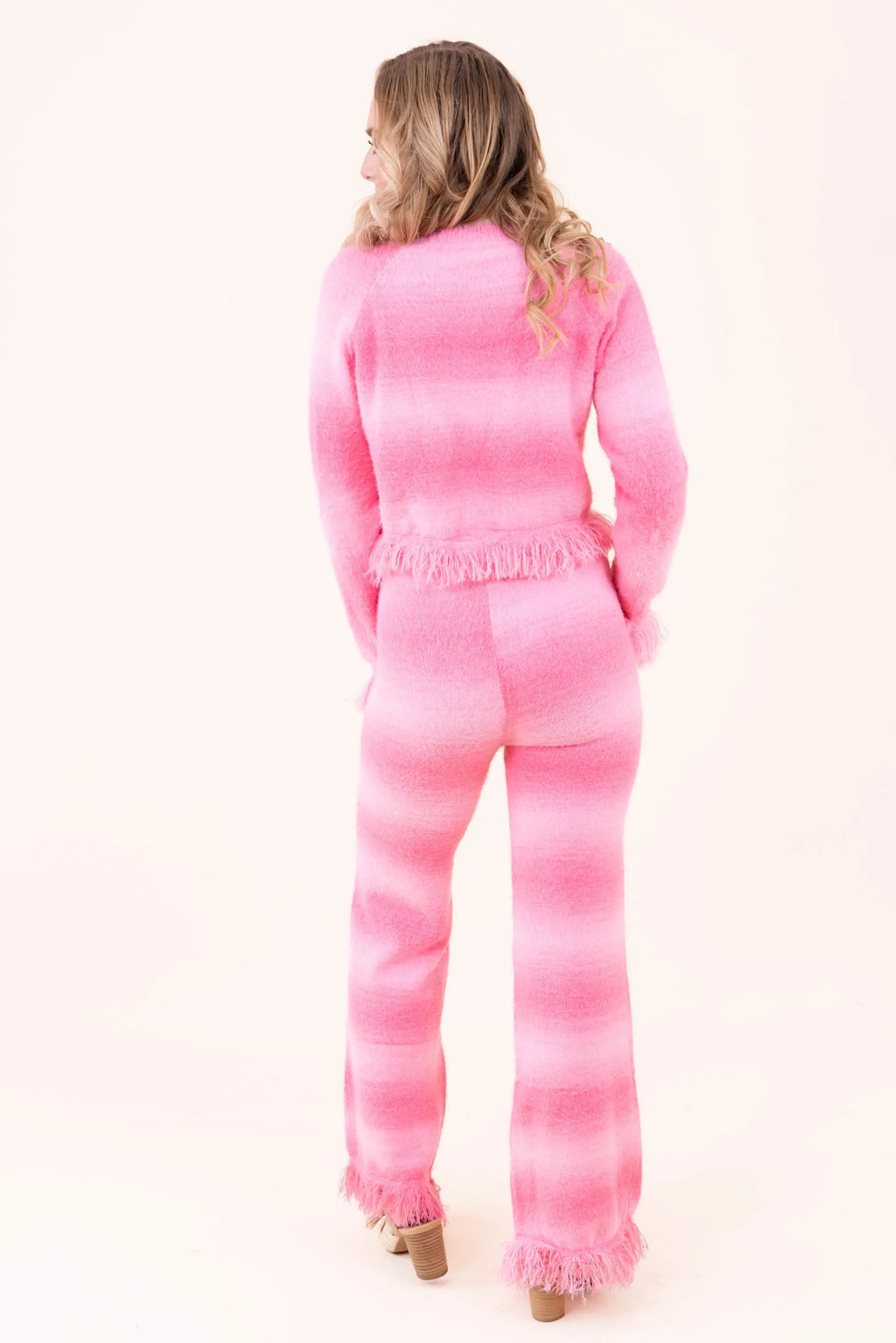 Softly Spoken Frayed Striped Pants Strut & Bolt