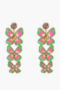 Flora Pretty Pink Earrings America & Beyond