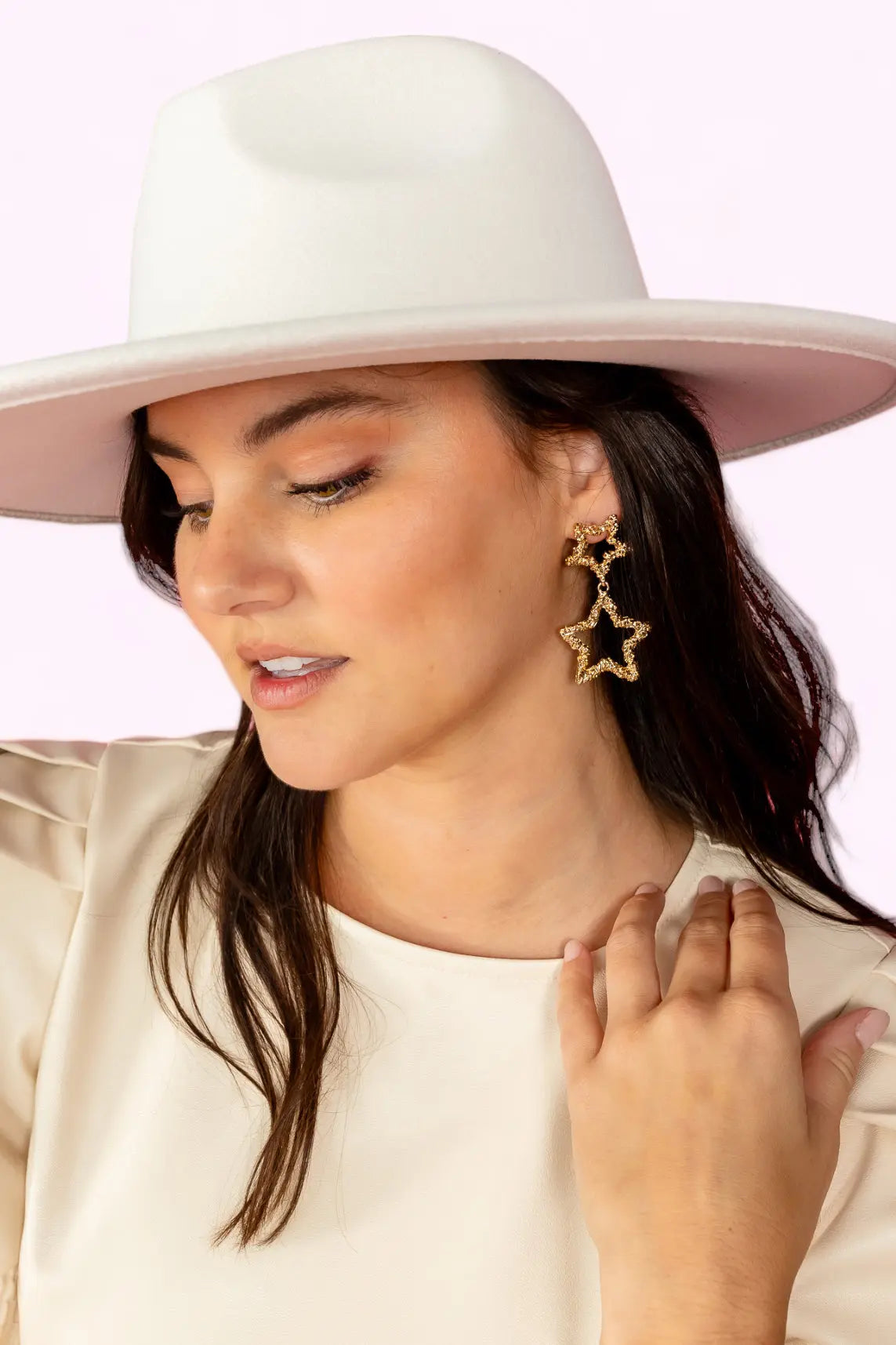 Stella You Are A Star Gold Earrings Viv&Lou
