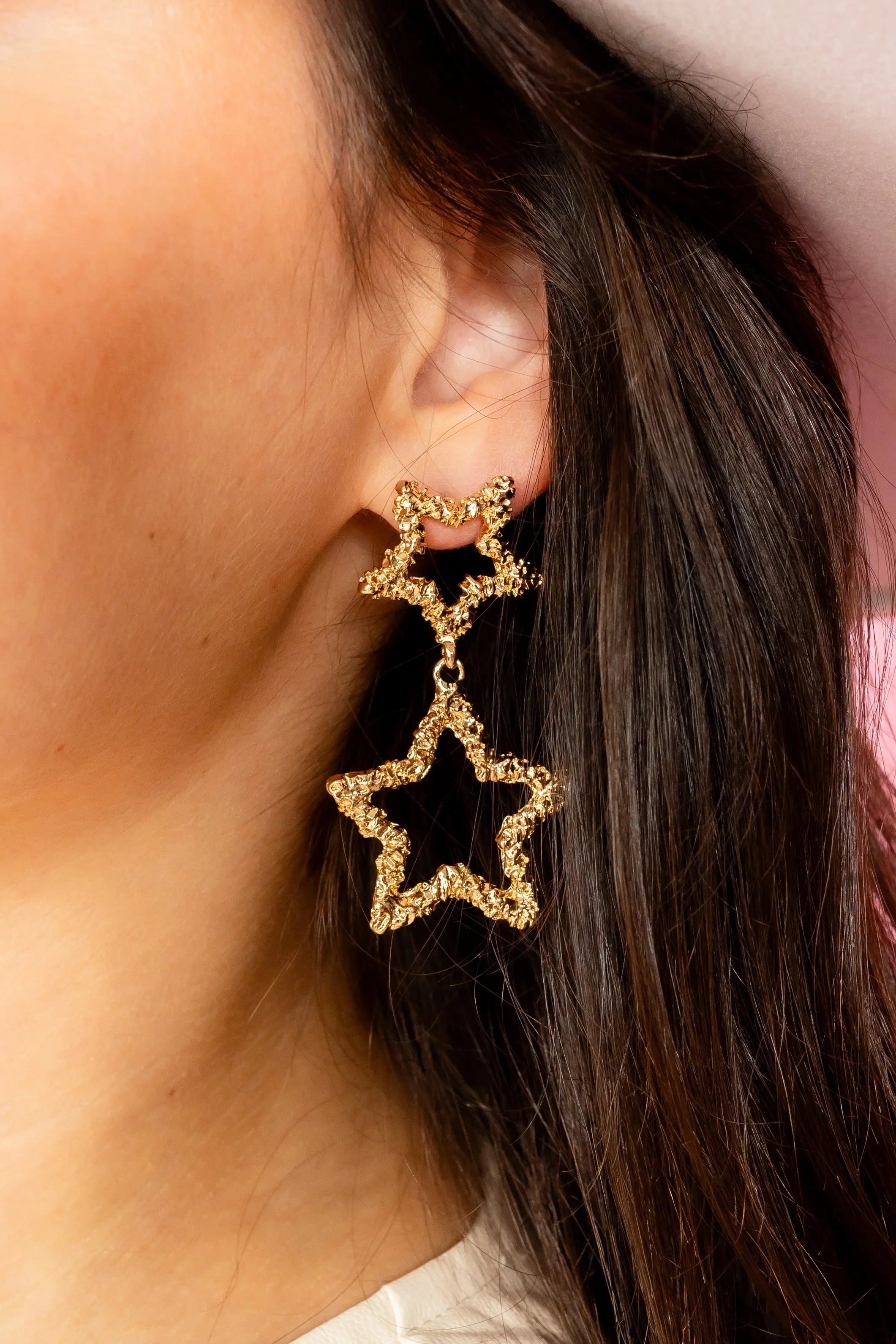 Stella You Are A Star Gold Earrings Viv&Lou