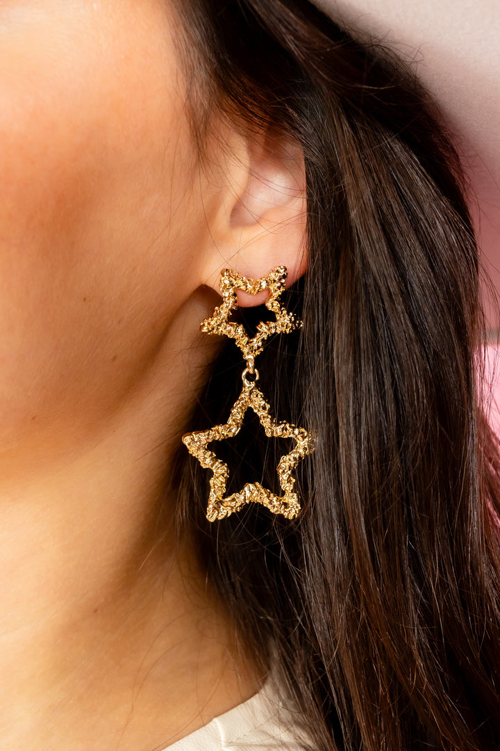 Stella You Are A Star Gold Earrings