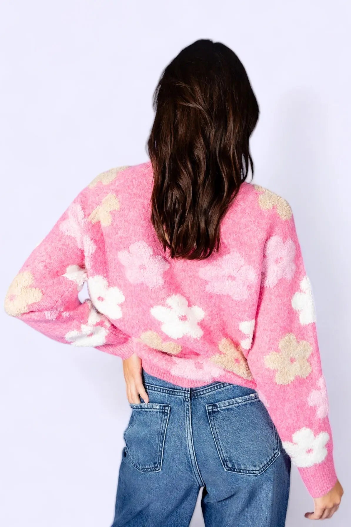 Everly Floral Sweater Top ADORA LA