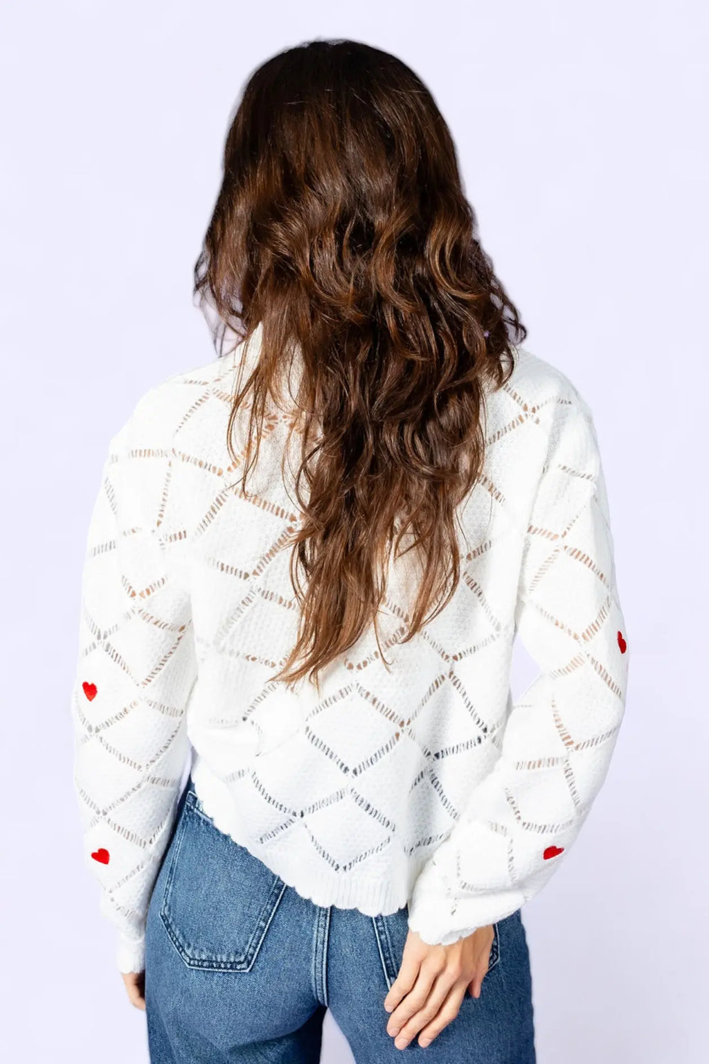 Be My Valentine Heart Sweater Main Strip