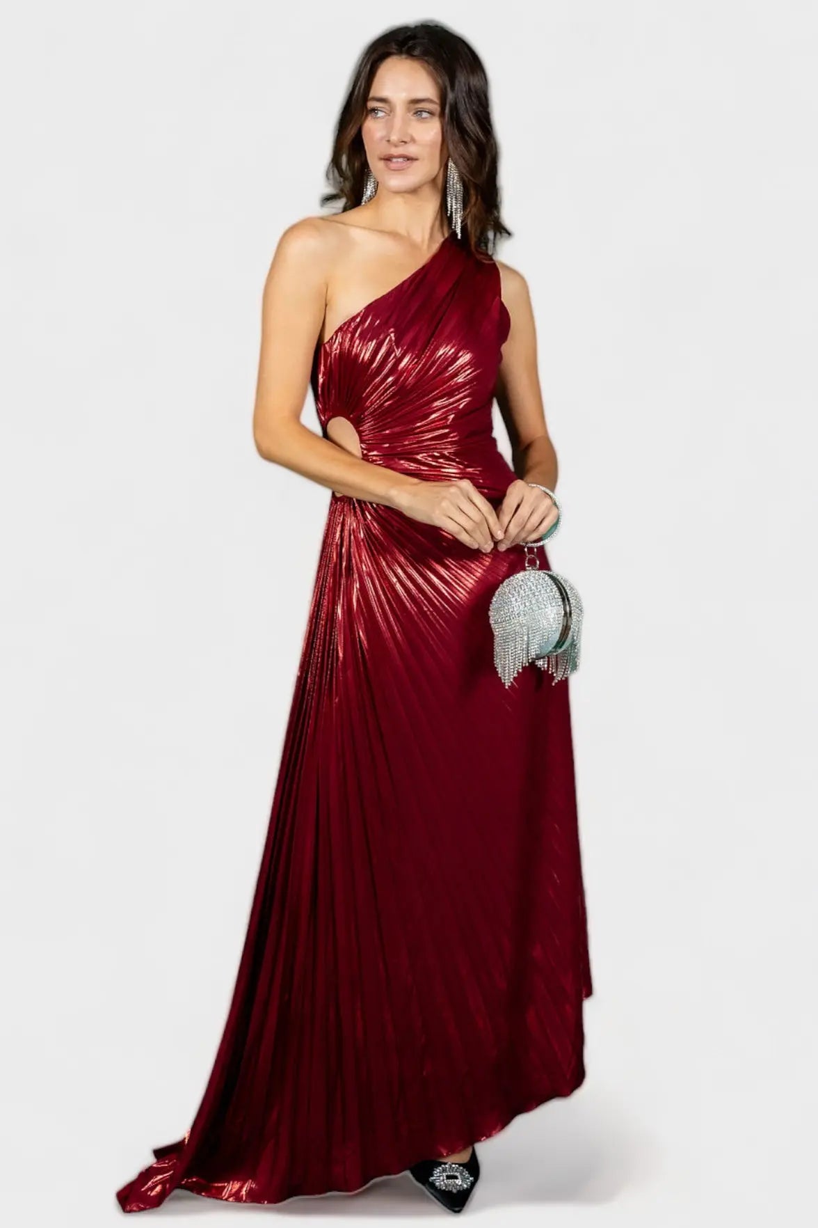Give Me Everything Tonight Wine Maxi Dress Minuet