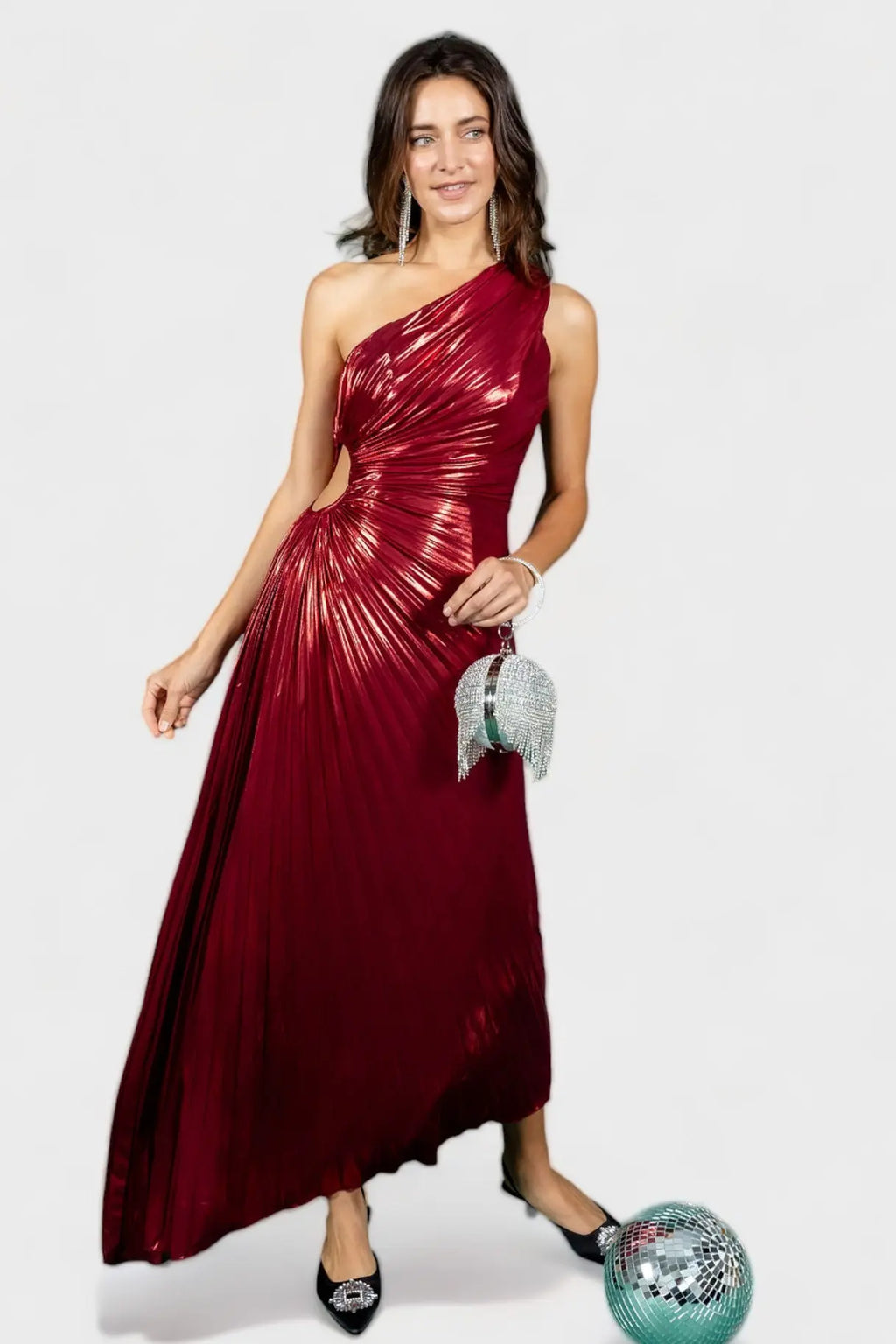 Give Me Everything Tonight Wine Maxi Dress Minuet