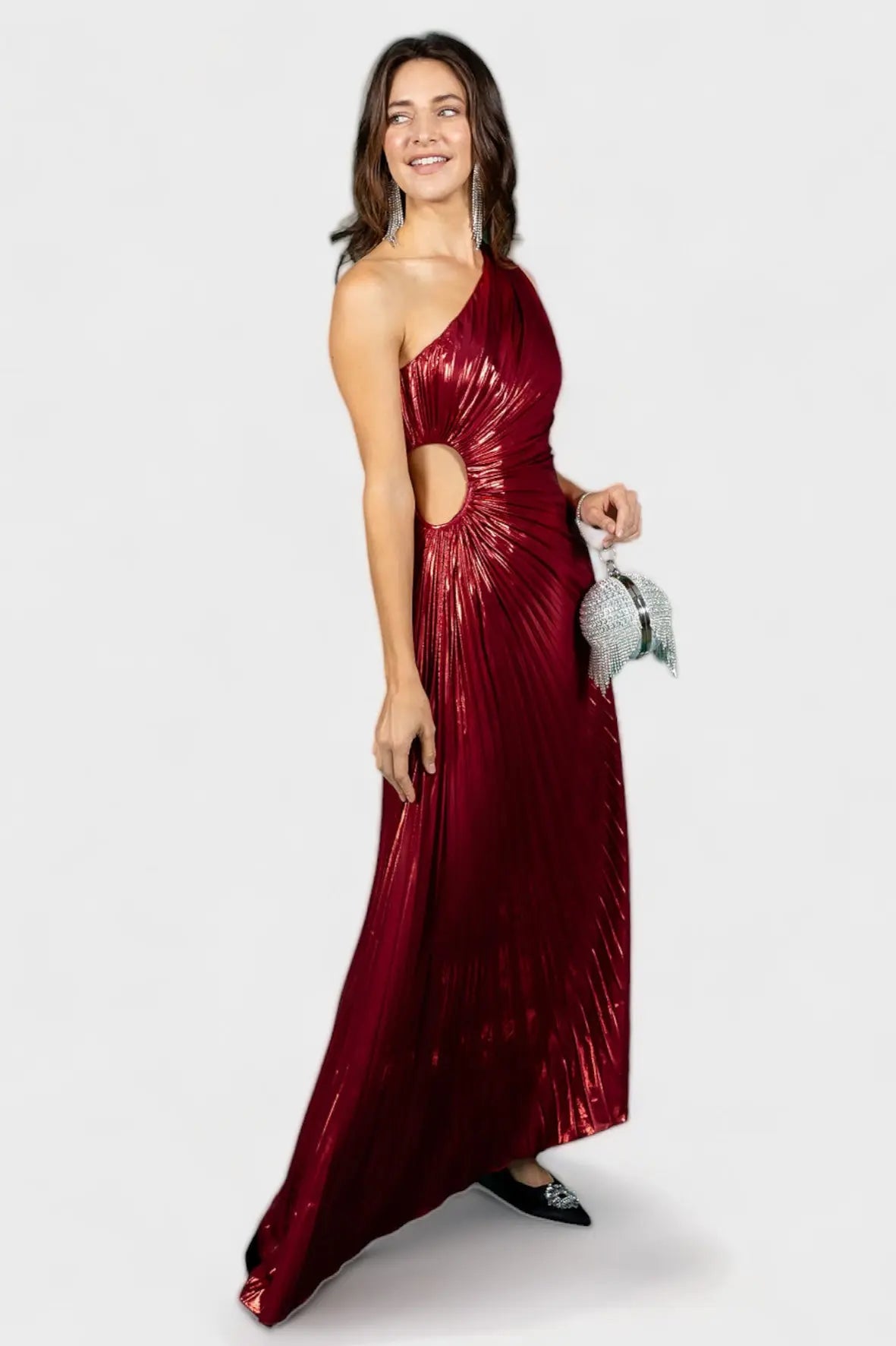 Give Me Everything Tonight Wine Maxi Dress Minuet