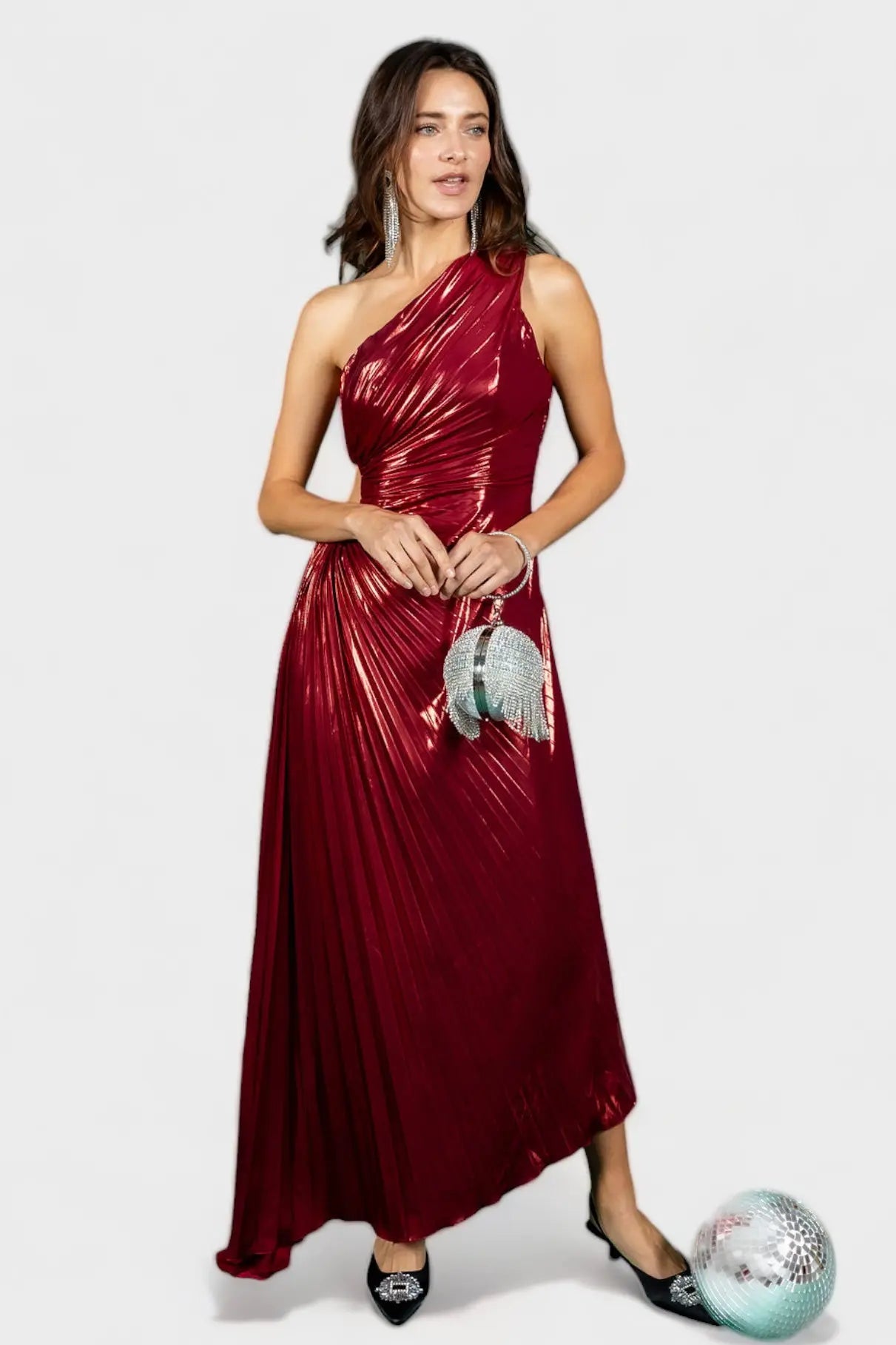 Give Me Everything Tonight Wine Maxi Dress Minuet