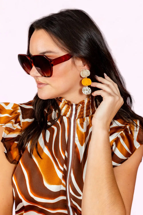 Amber Pumpkin Patch Earrings Viv&Lou
