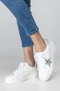 Let Her Go Starry Glitter Star Detail Sneakers RagCompany