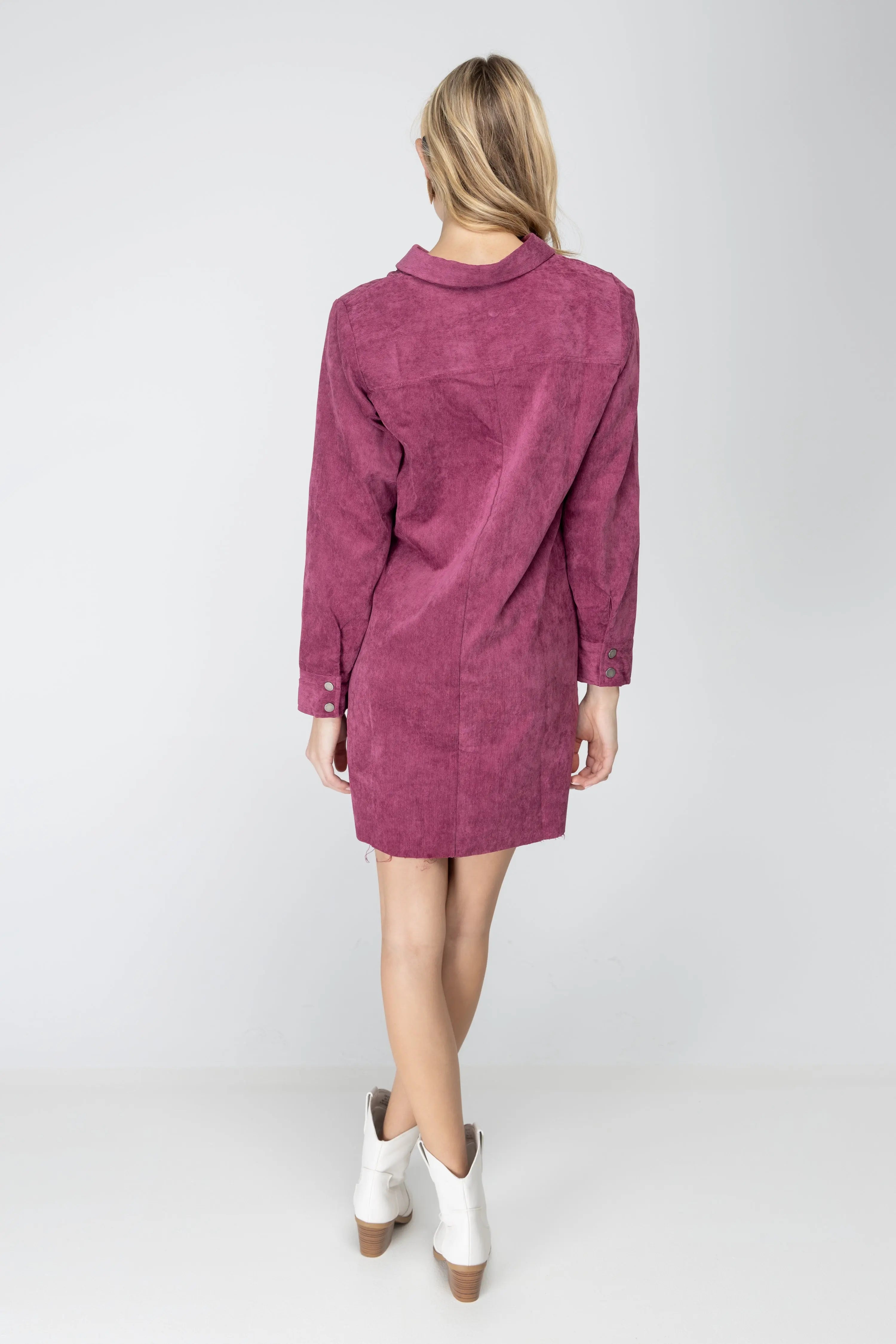 Part Of My Story Corduroy Shirt Dress KORI