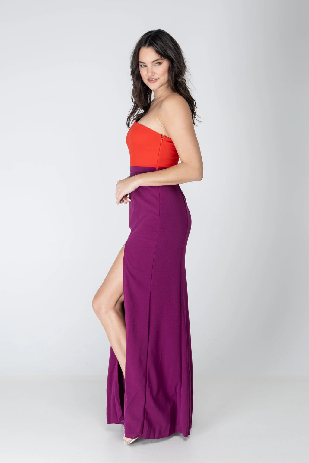 Secret Happiness Color Block Maxi Dress Maniju Fashion