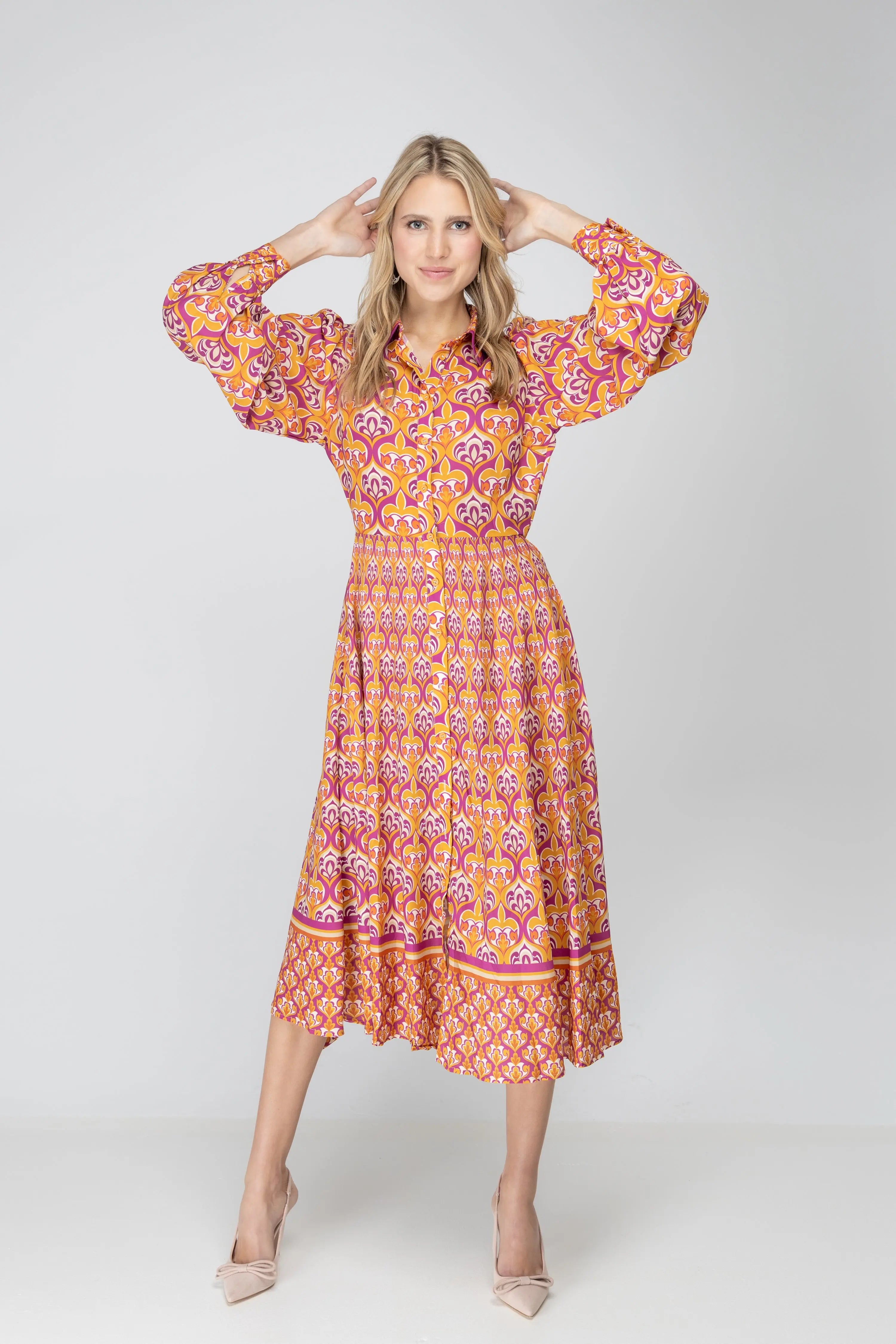 I'm Spicing Things Up Shirt Dress FLYING TOMATO