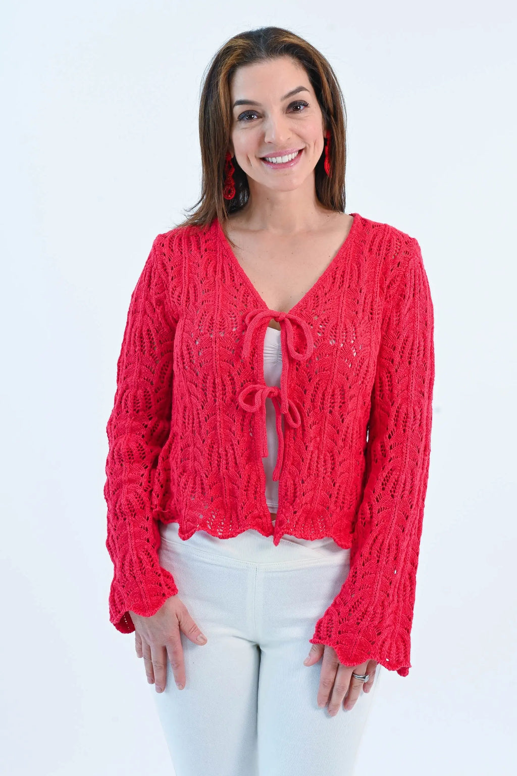 My One True Love Front Tie Knit Cardigan Gilli