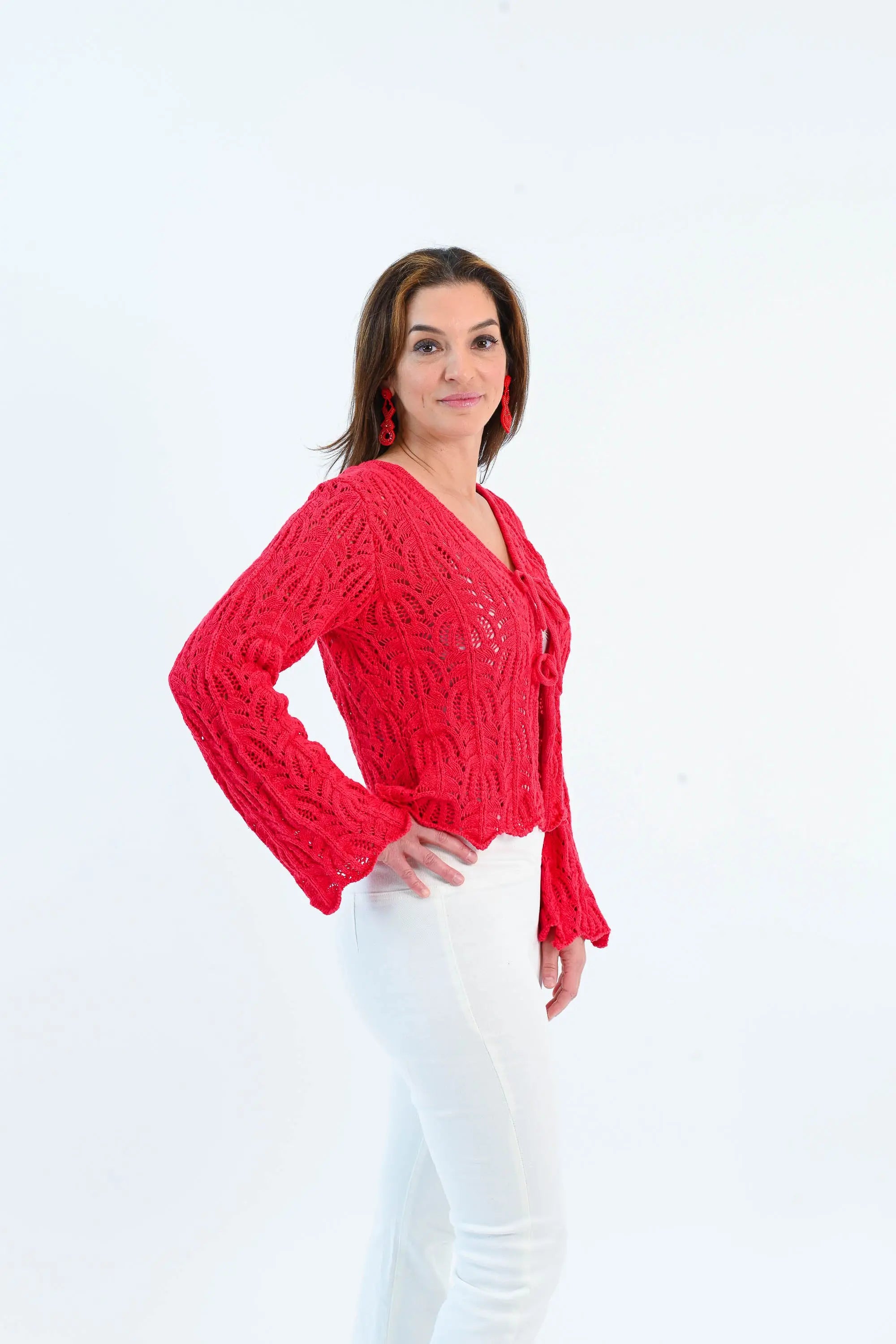 My One True Love Front Tie Knit Cardigan Gilli