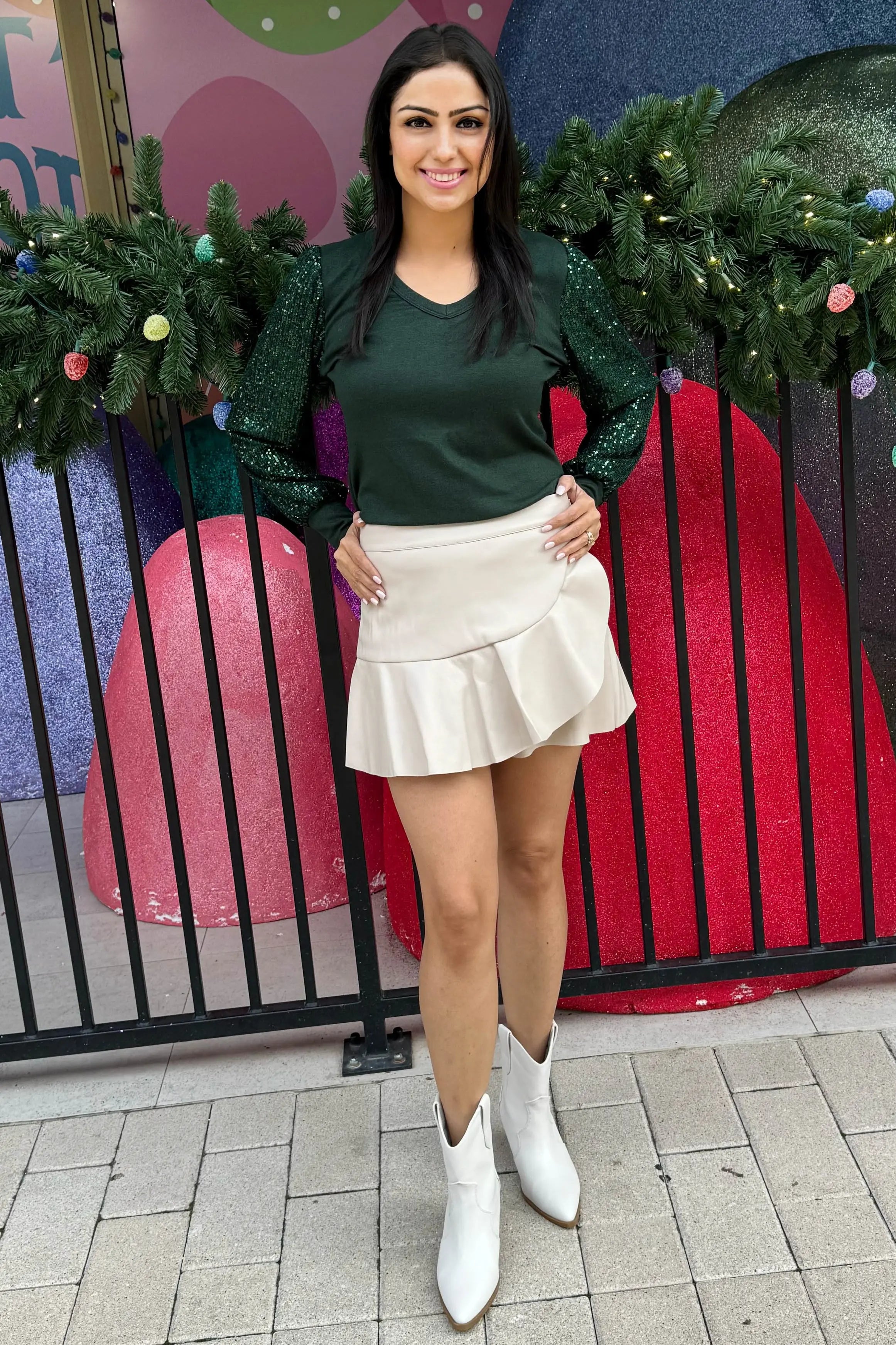 Holiday Wishes Sweater Top KORI