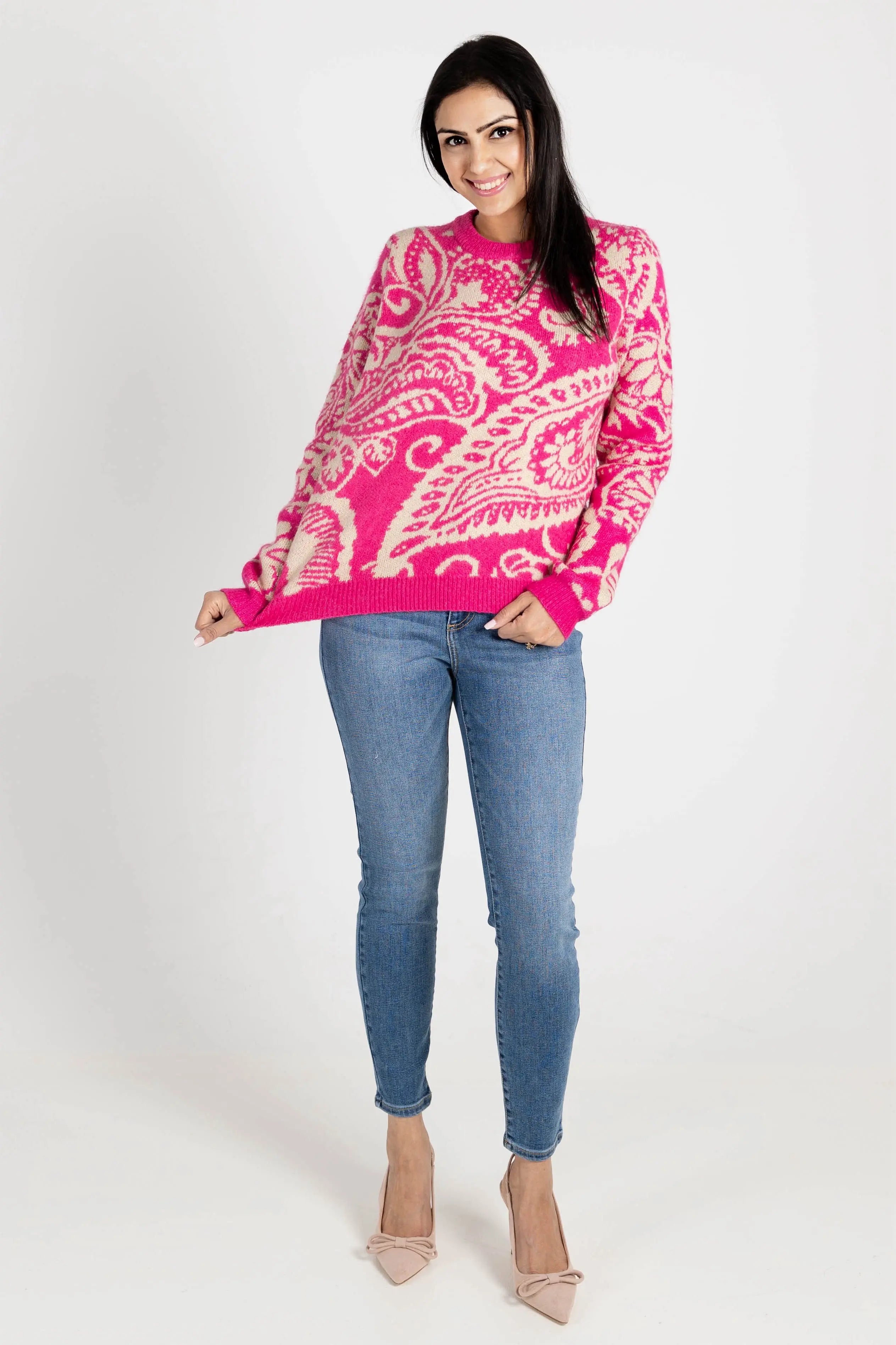 Looking Good in Paisley Sweater Lovely Melody