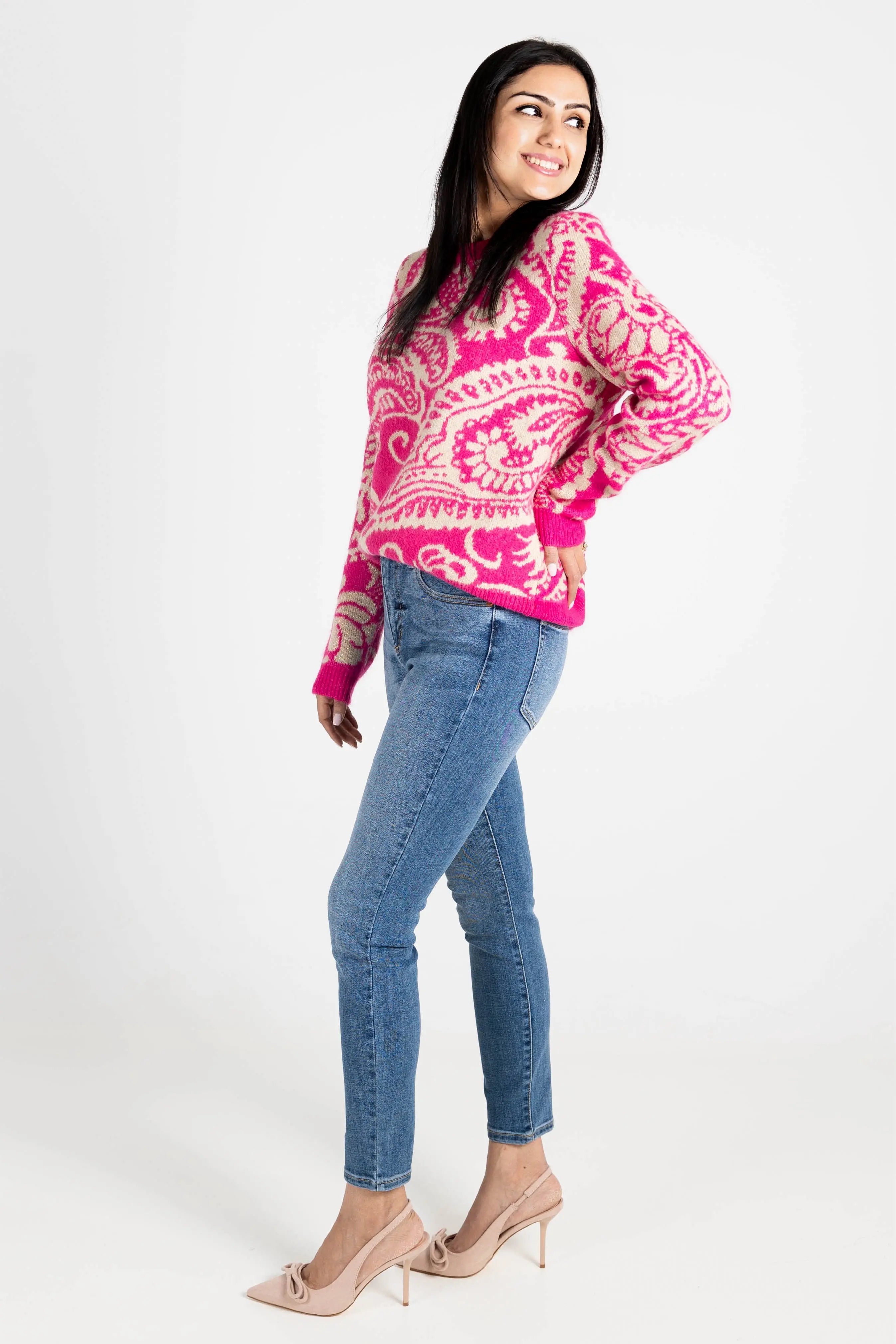 Looking Good in Paisley Sweater Lovely Melody