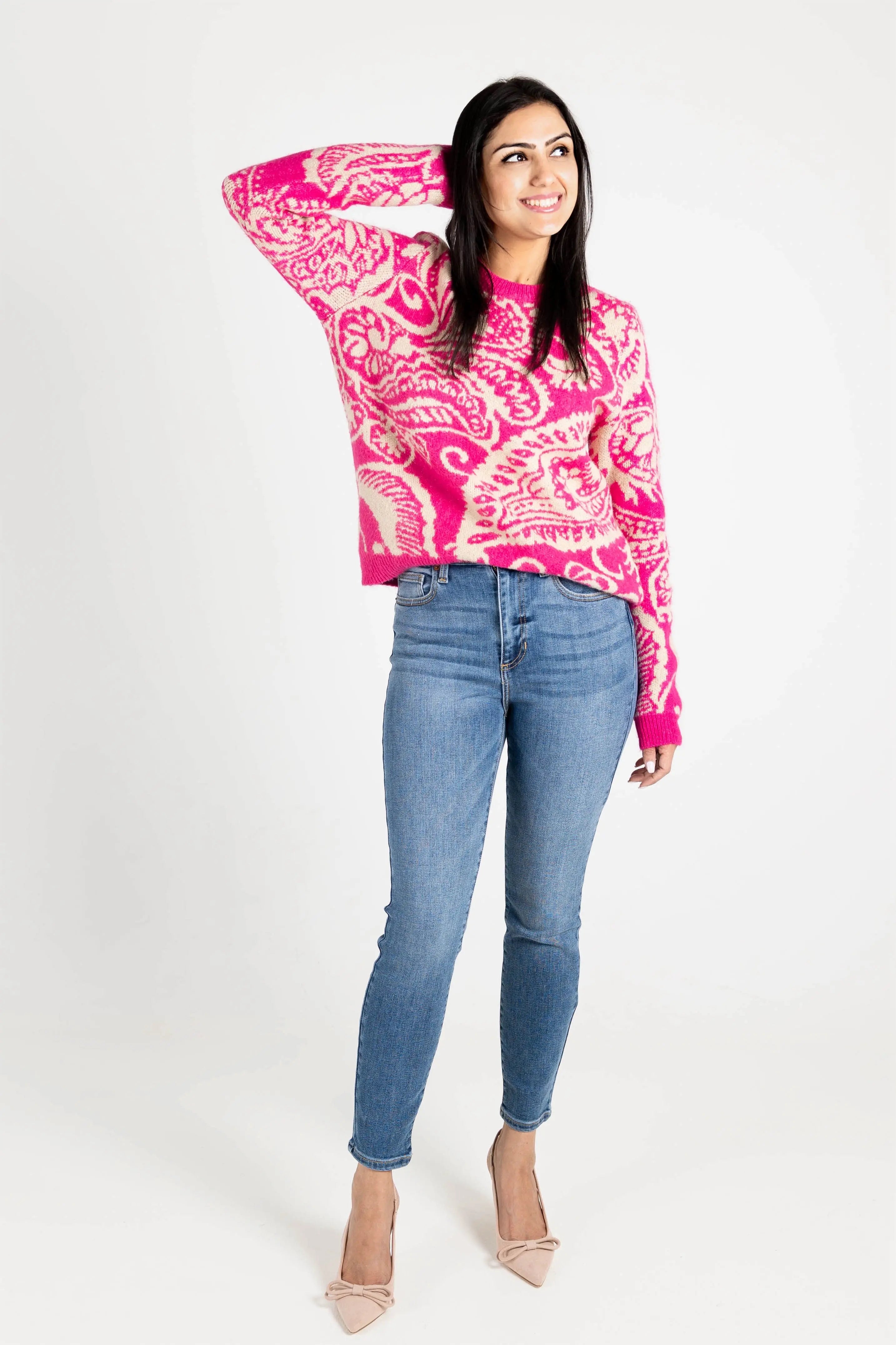 Looking Good in Paisley Sweater Lovely Melody