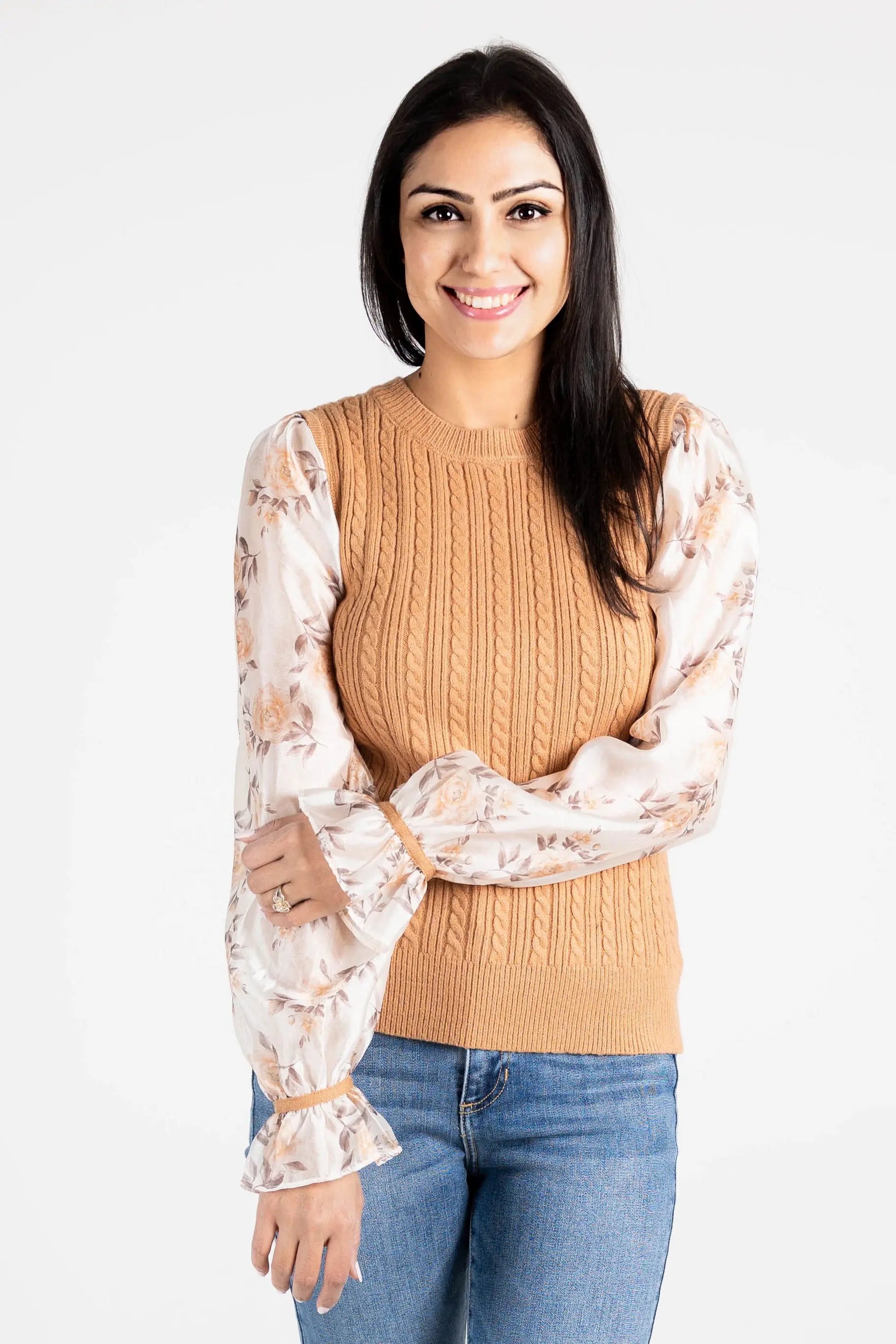 Wanna Be With You Knit Sweater Top FATE INC