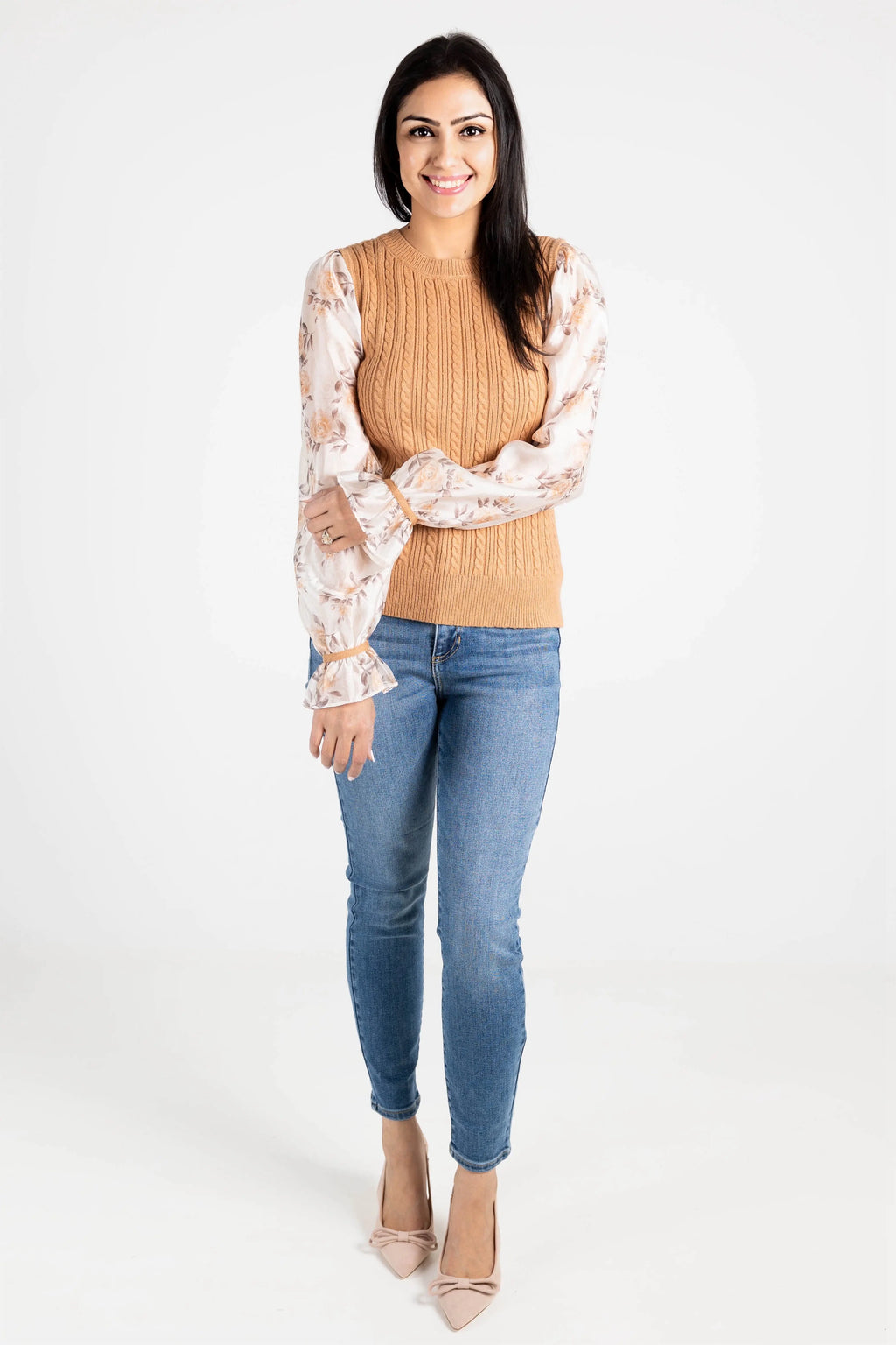Wanna Be With You Knit Sweater Top FATE INC