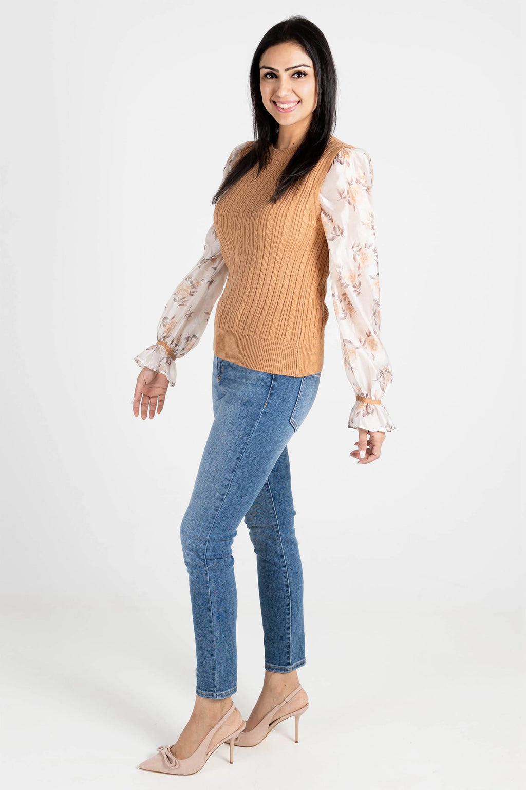 Wanna Be With You Knit Sweater Top FATE INC