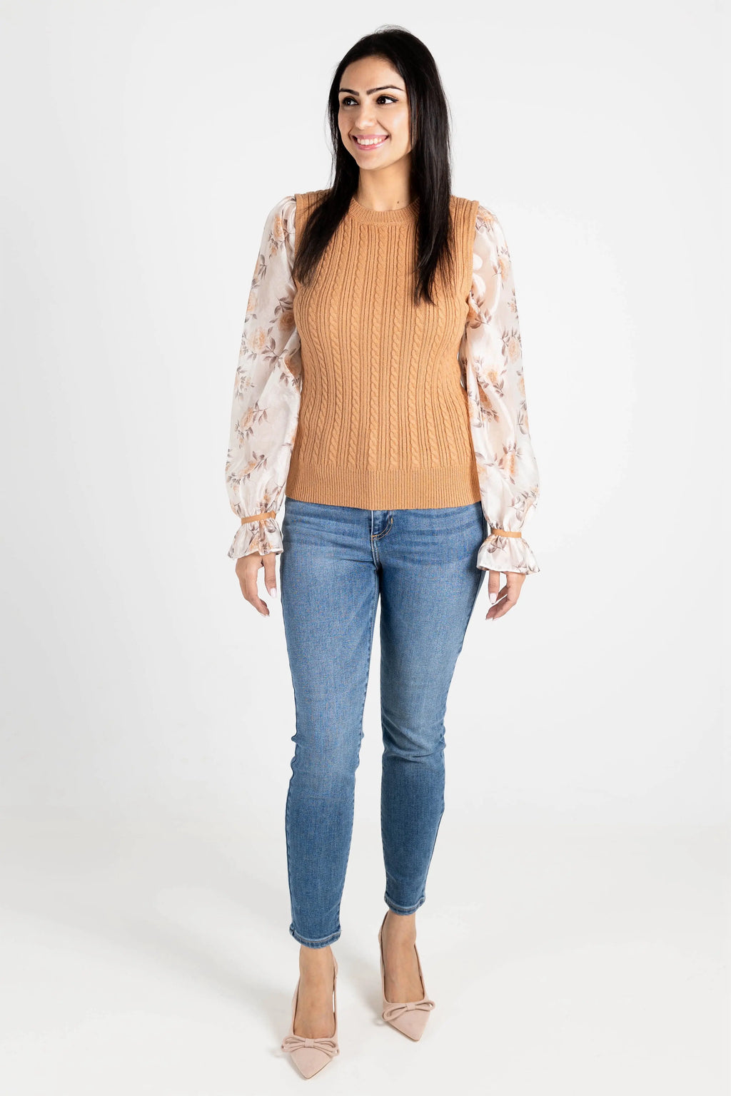 Wanna Be With You Knit Sweater Top FATE INC