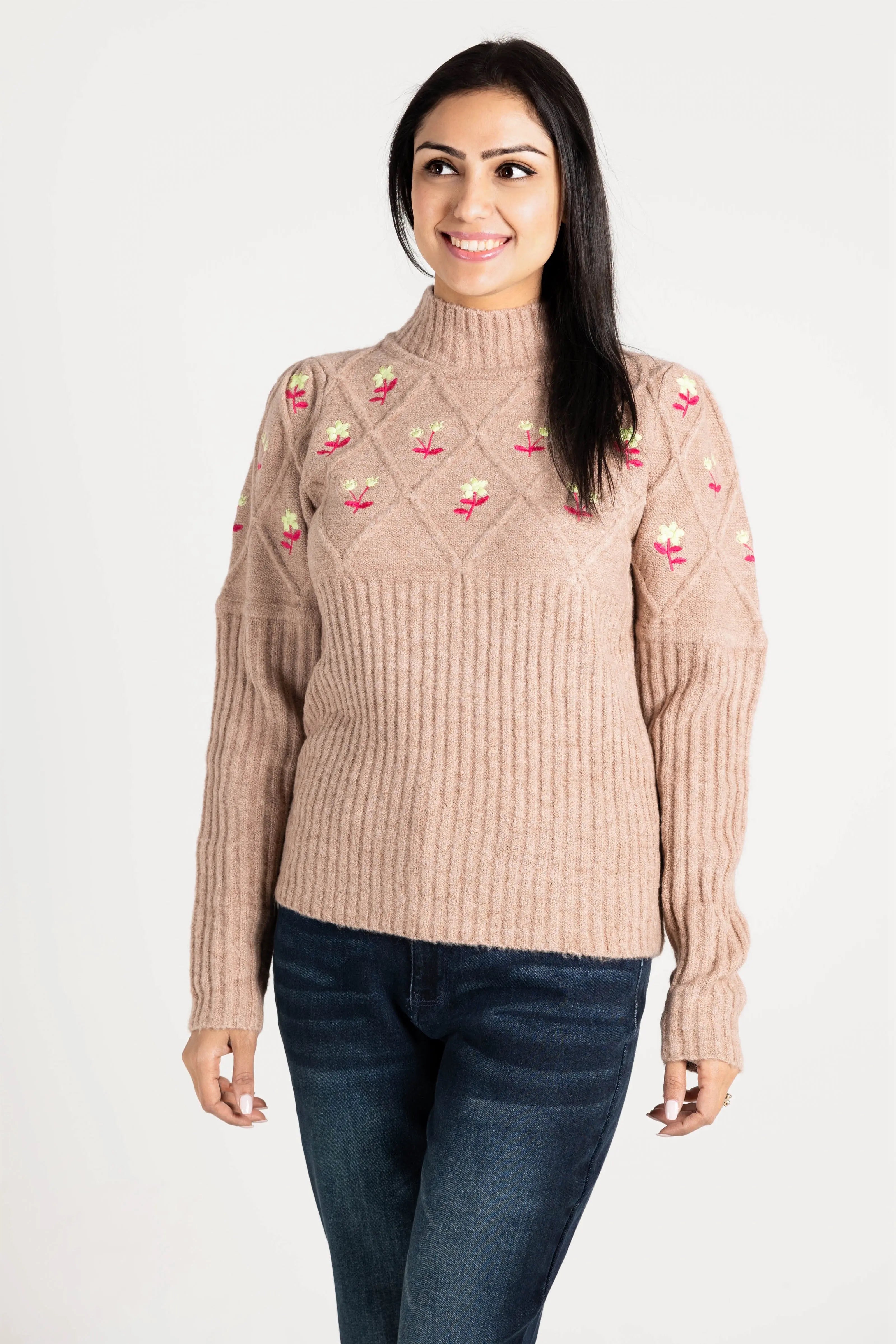 Happy Times Floral Sweater Bezza