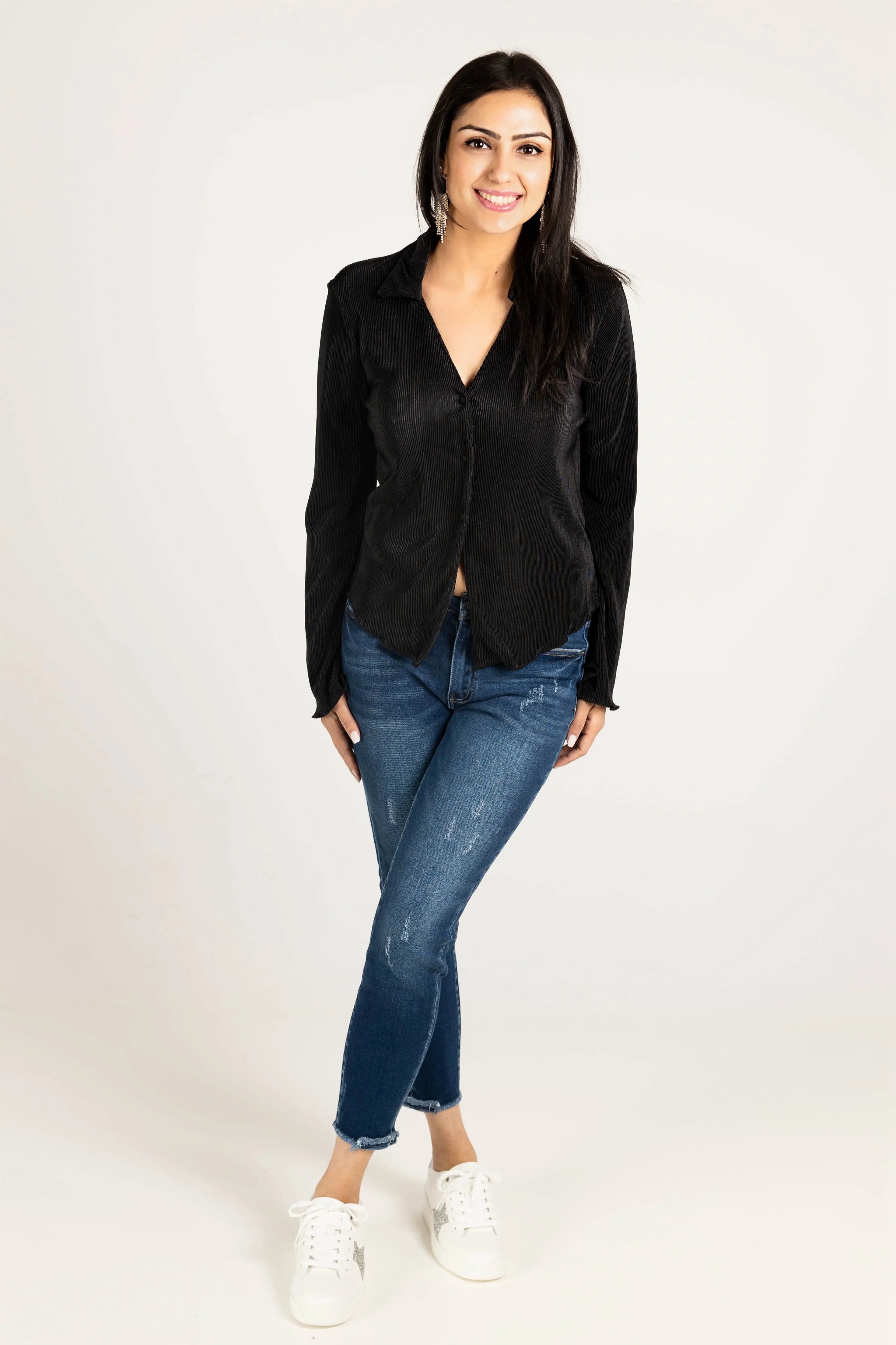 Rolling in the Deep Pleated Top HYFVE