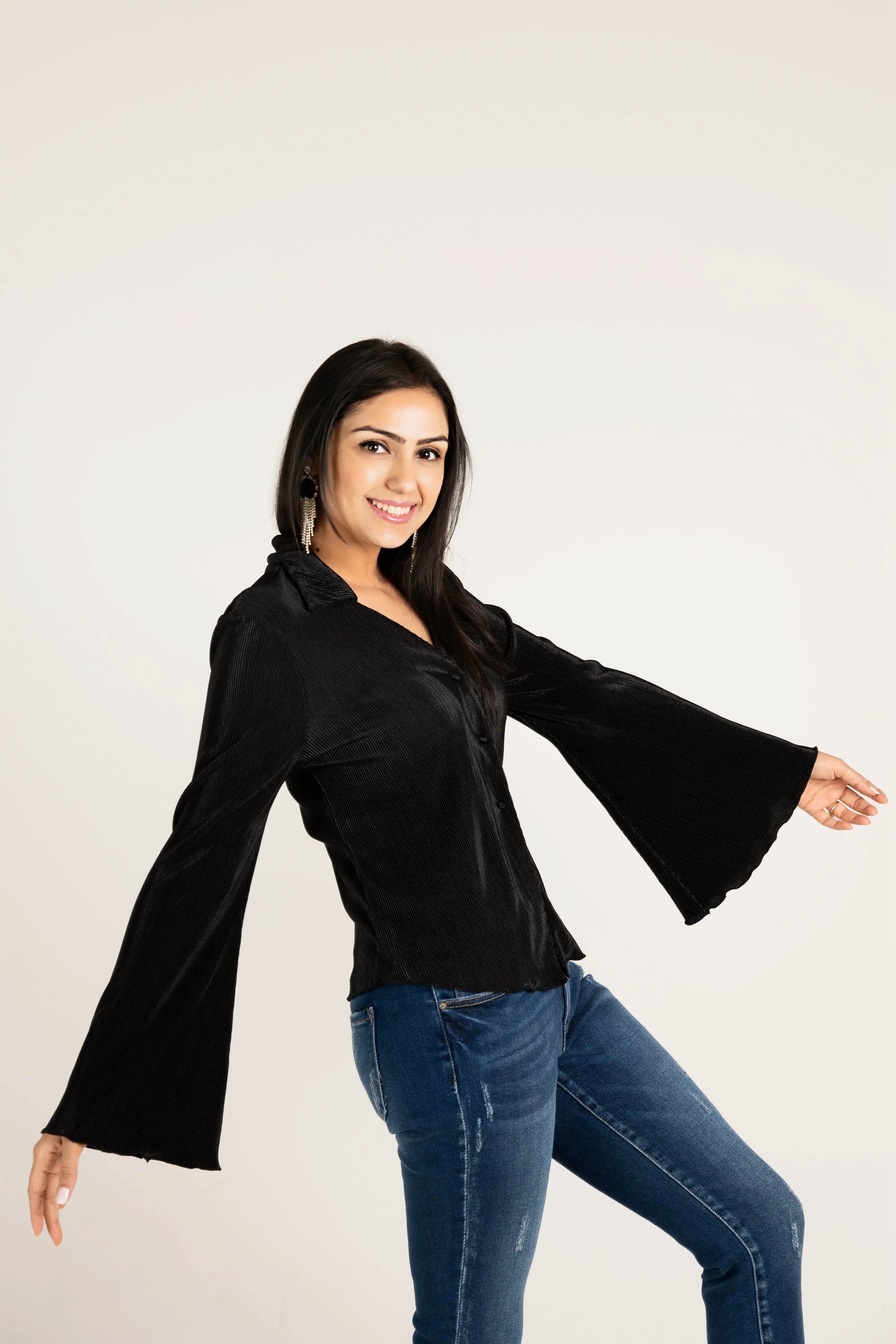 Rolling in the Deep Pleated Top HYFVE
