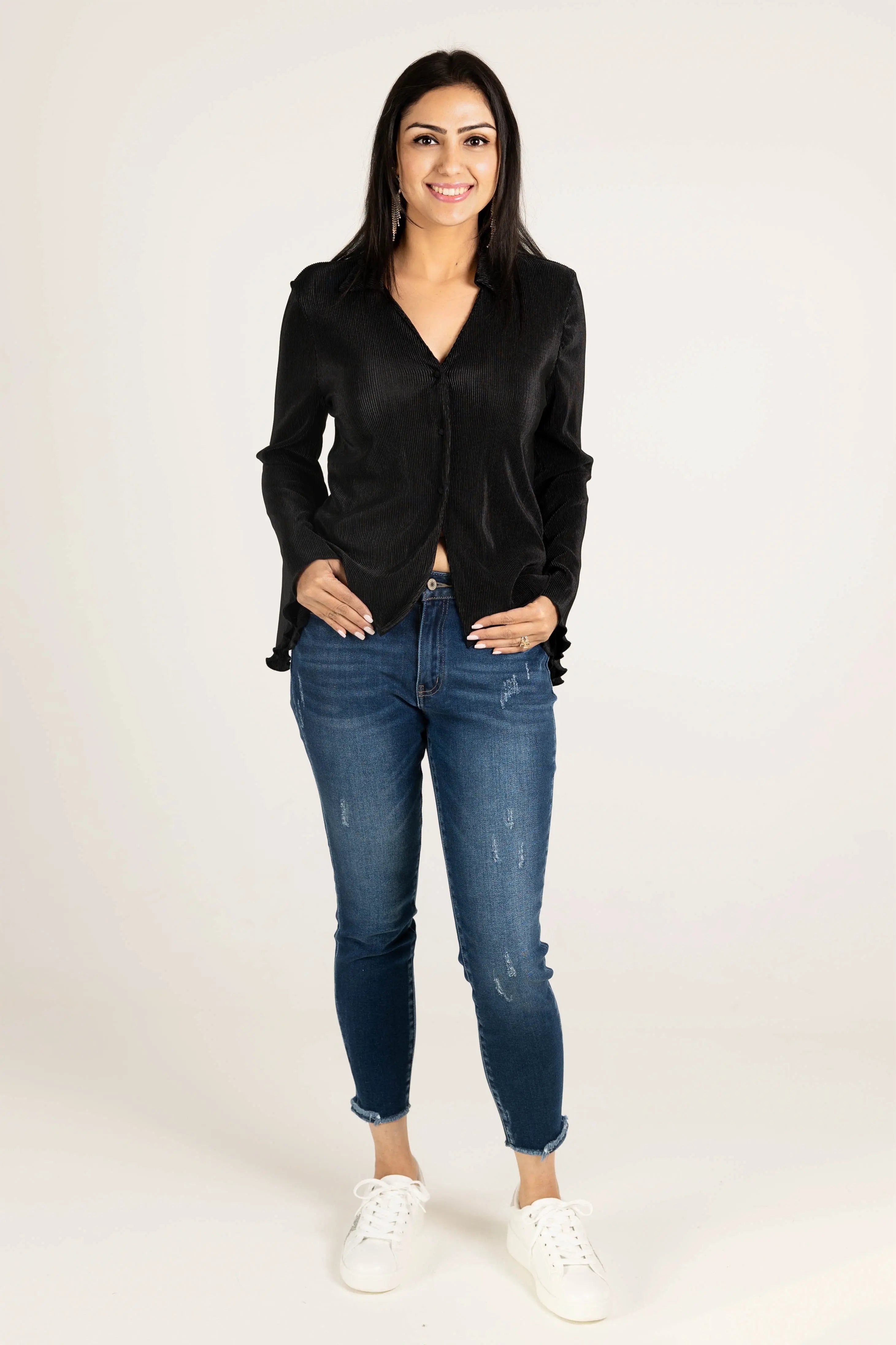 Rolling in the Deep Pleated Top HYFVE