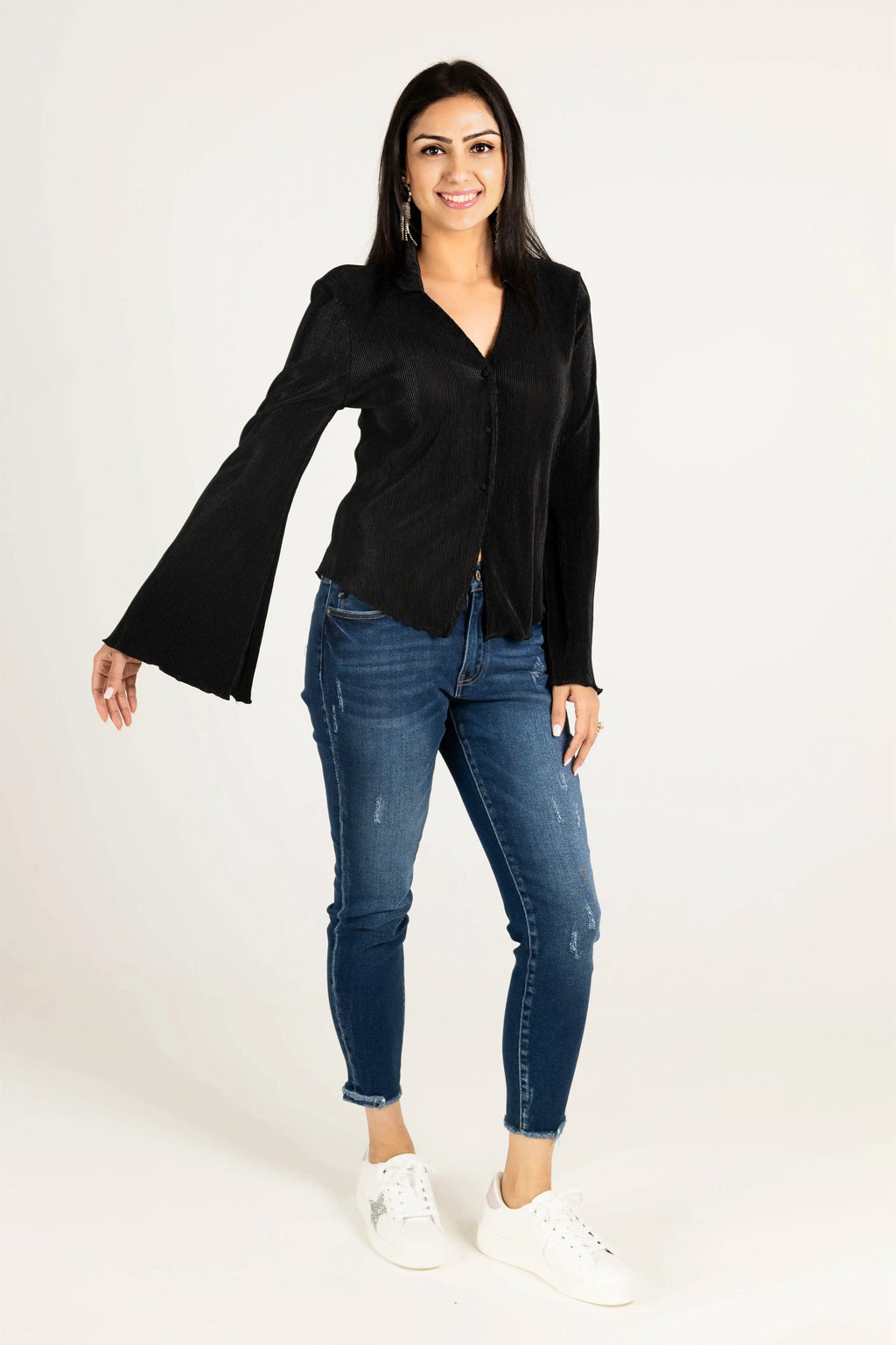 Rolling in the Deep Pleated Top HYFVE
