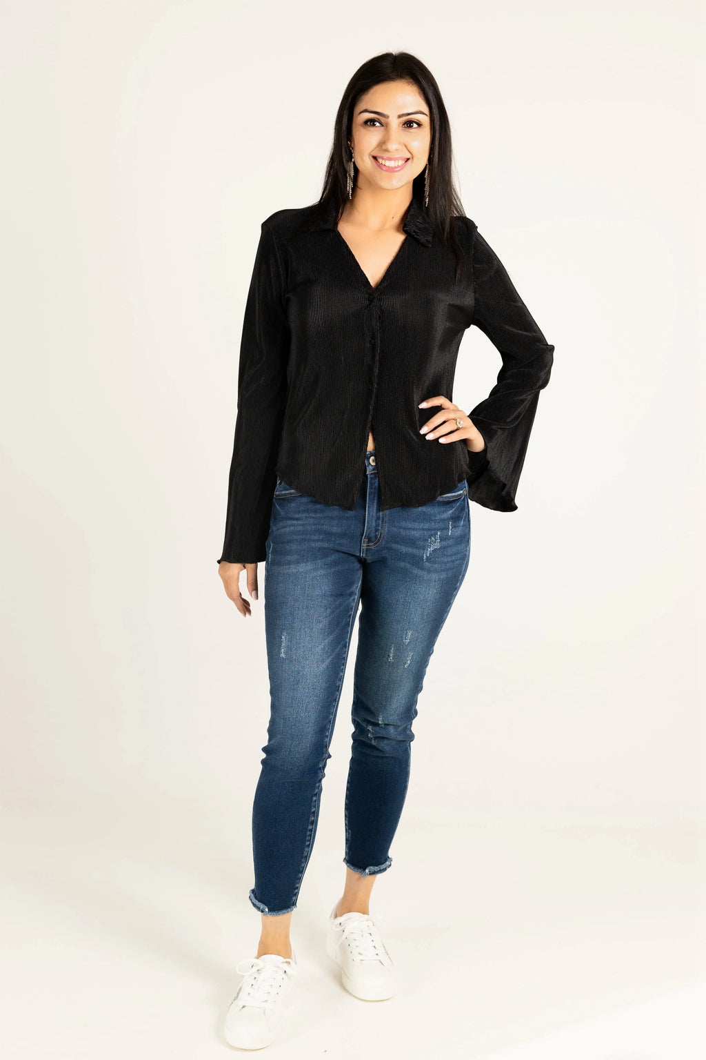 Rolling in the Deep Pleated Top HYFVE