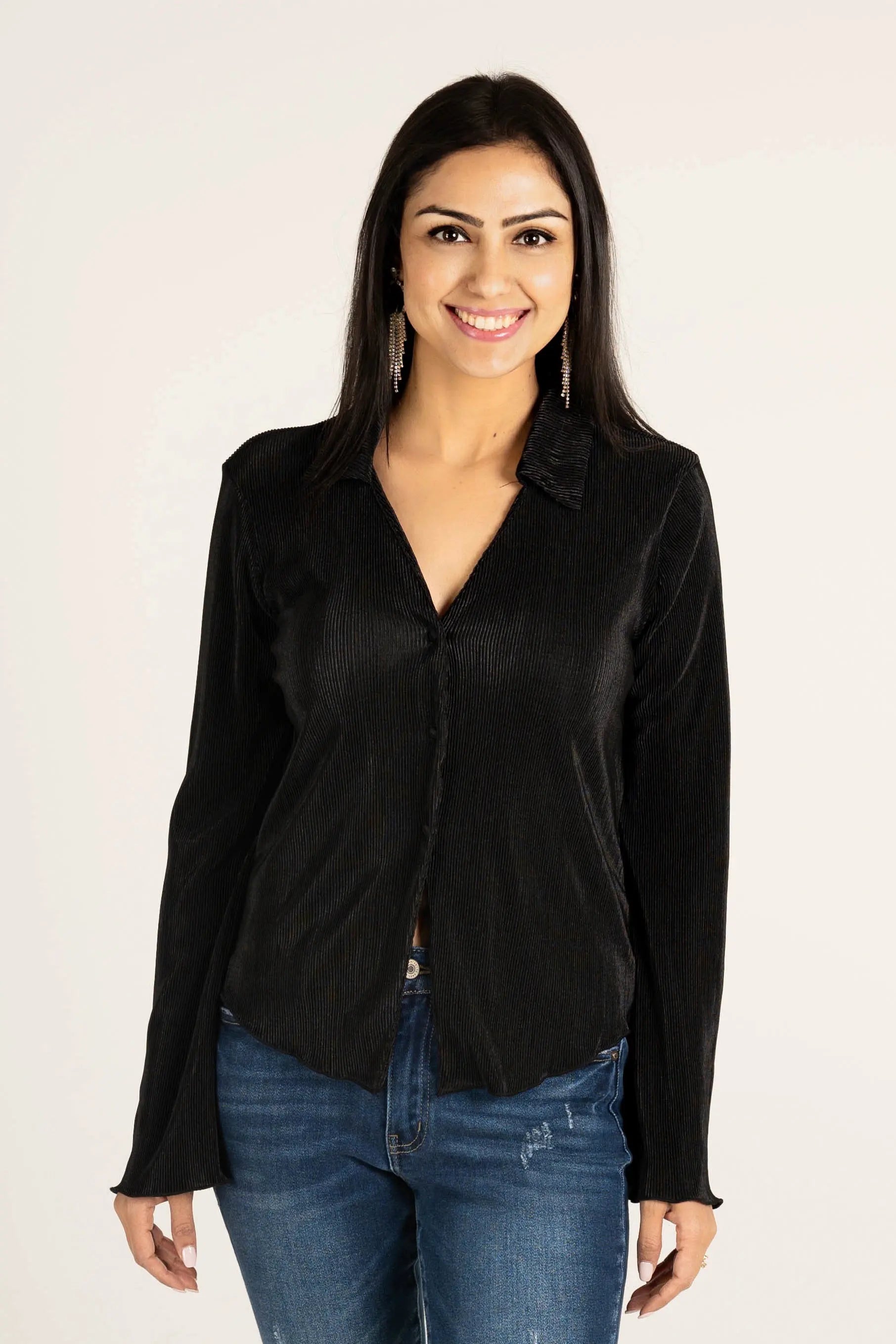 Rolling in the Deep Pleated Top HYFVE