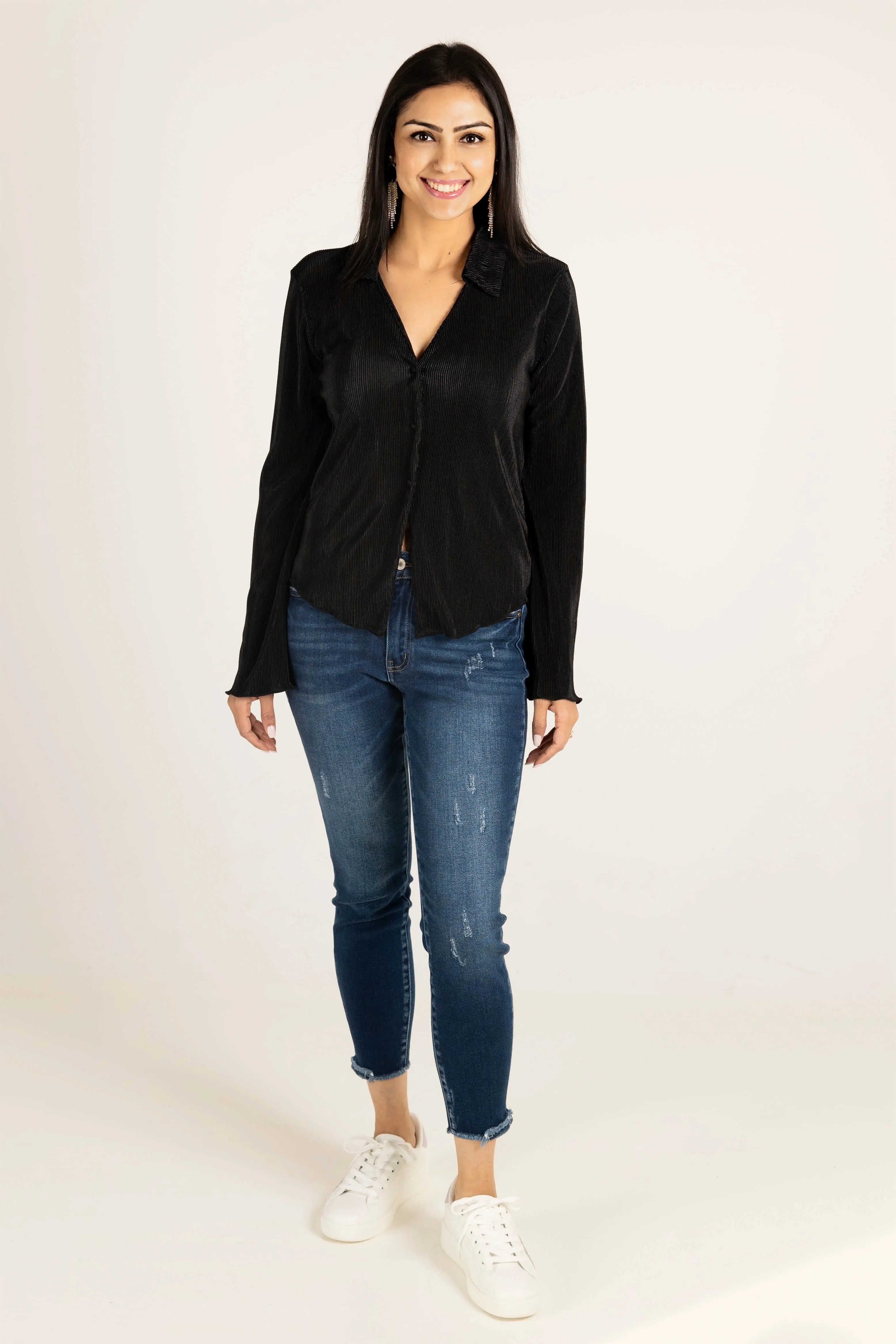 Rolling in the Deep Pleated Top HYFVE