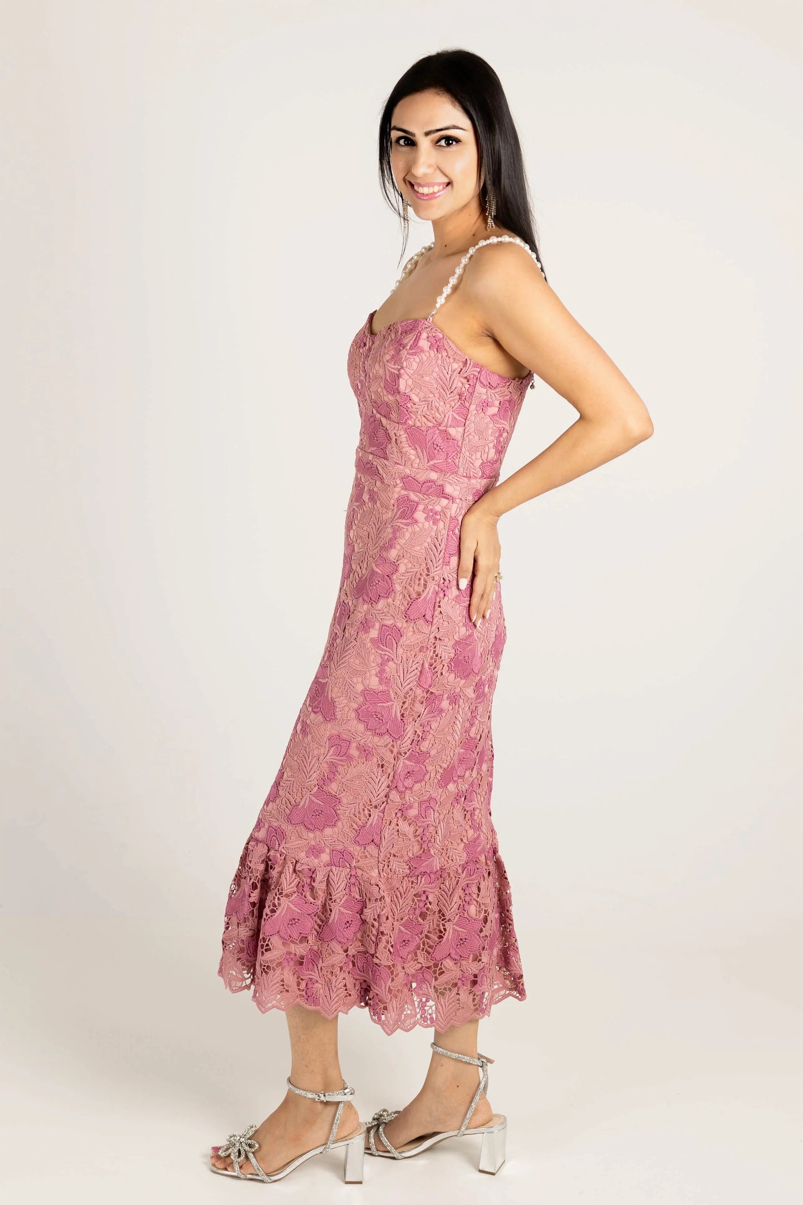 Beyond the Sea Pearl Trim Mermaid Dress Just Me